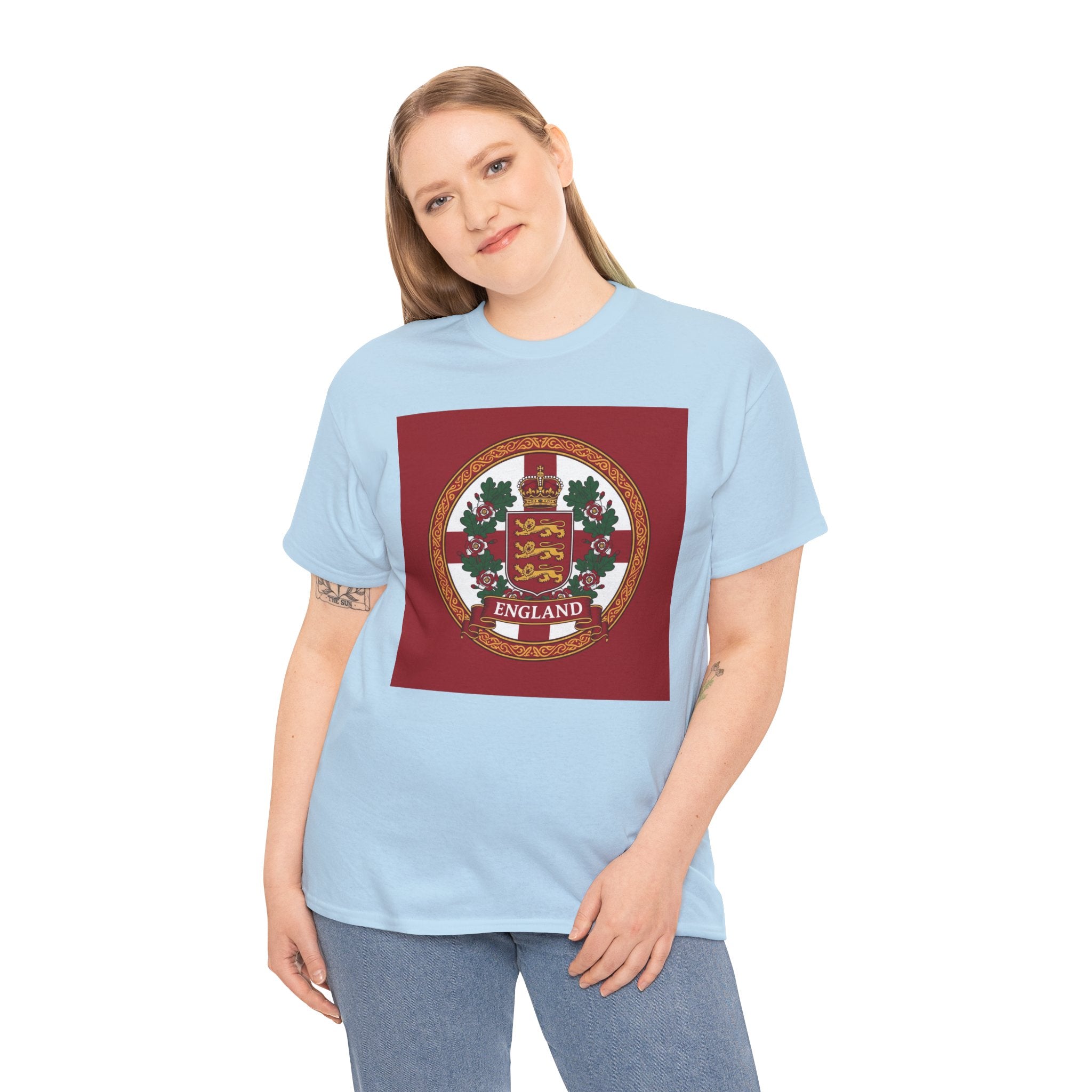 England Crest T-Shirt — Vintage Three Lions Football Tee