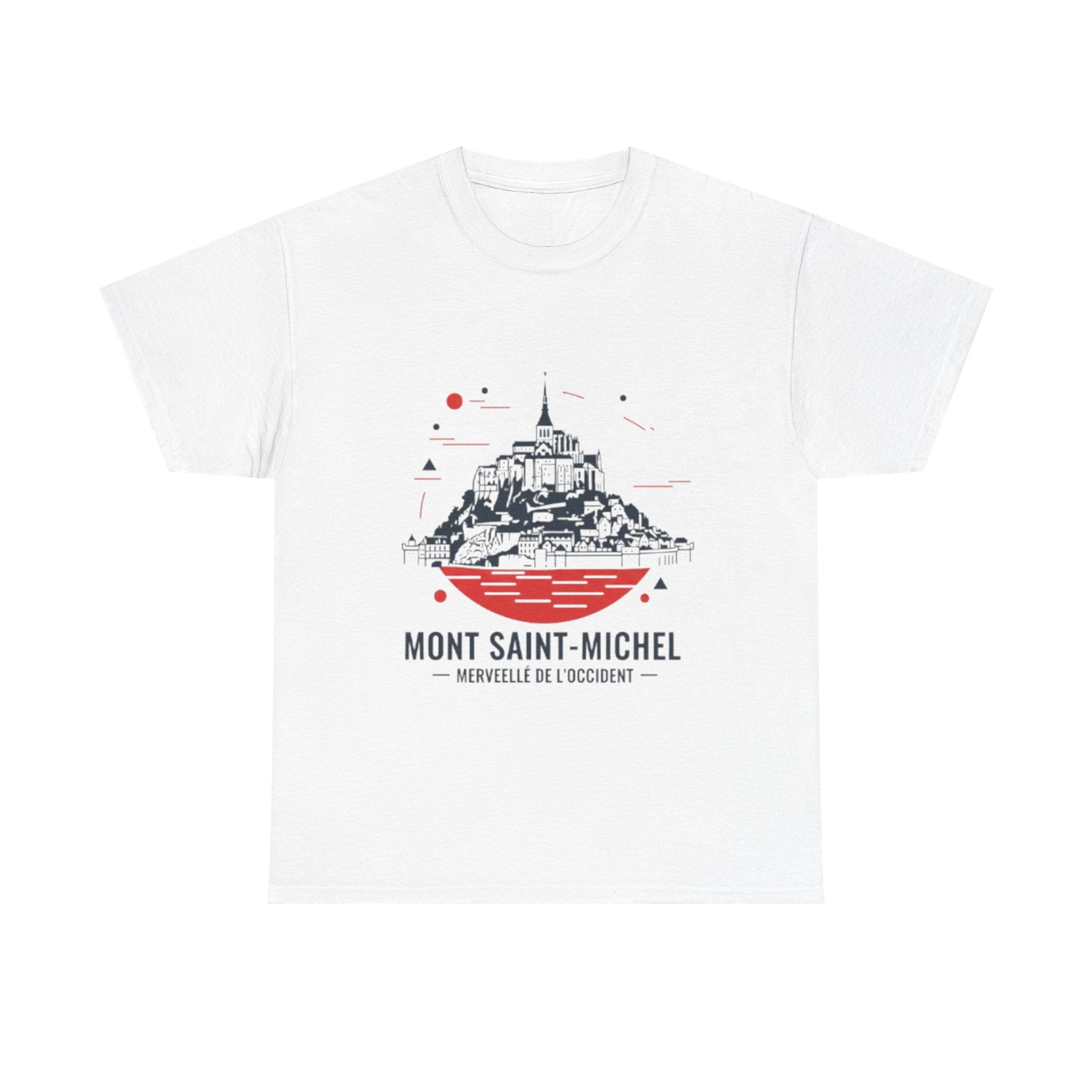 Mont Saint-Michel Illustration T-Shirt — French Landmark Travel Tee