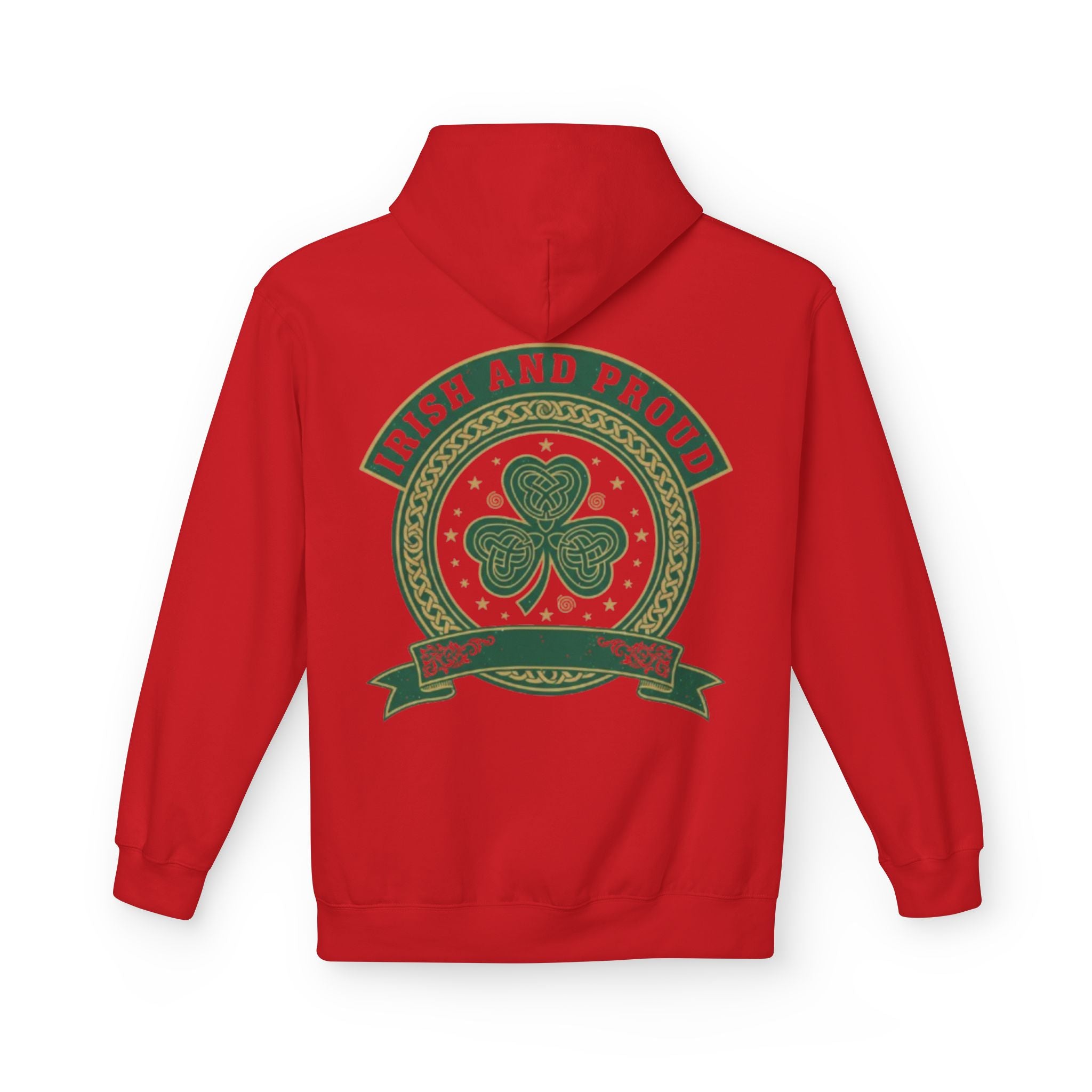Irish and Proud Hoodie — St. Patrick’s Shamrock Graphic Pullover
