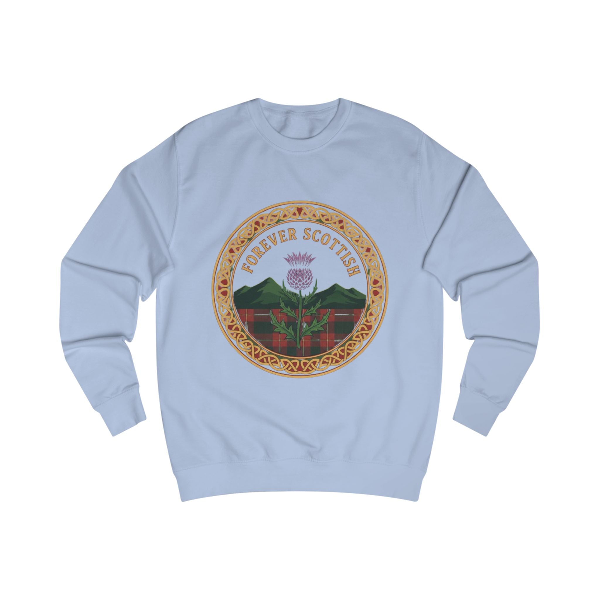 Forever Scottish Sweatshirt – Thistle Crest Scotland Pride Crewneck