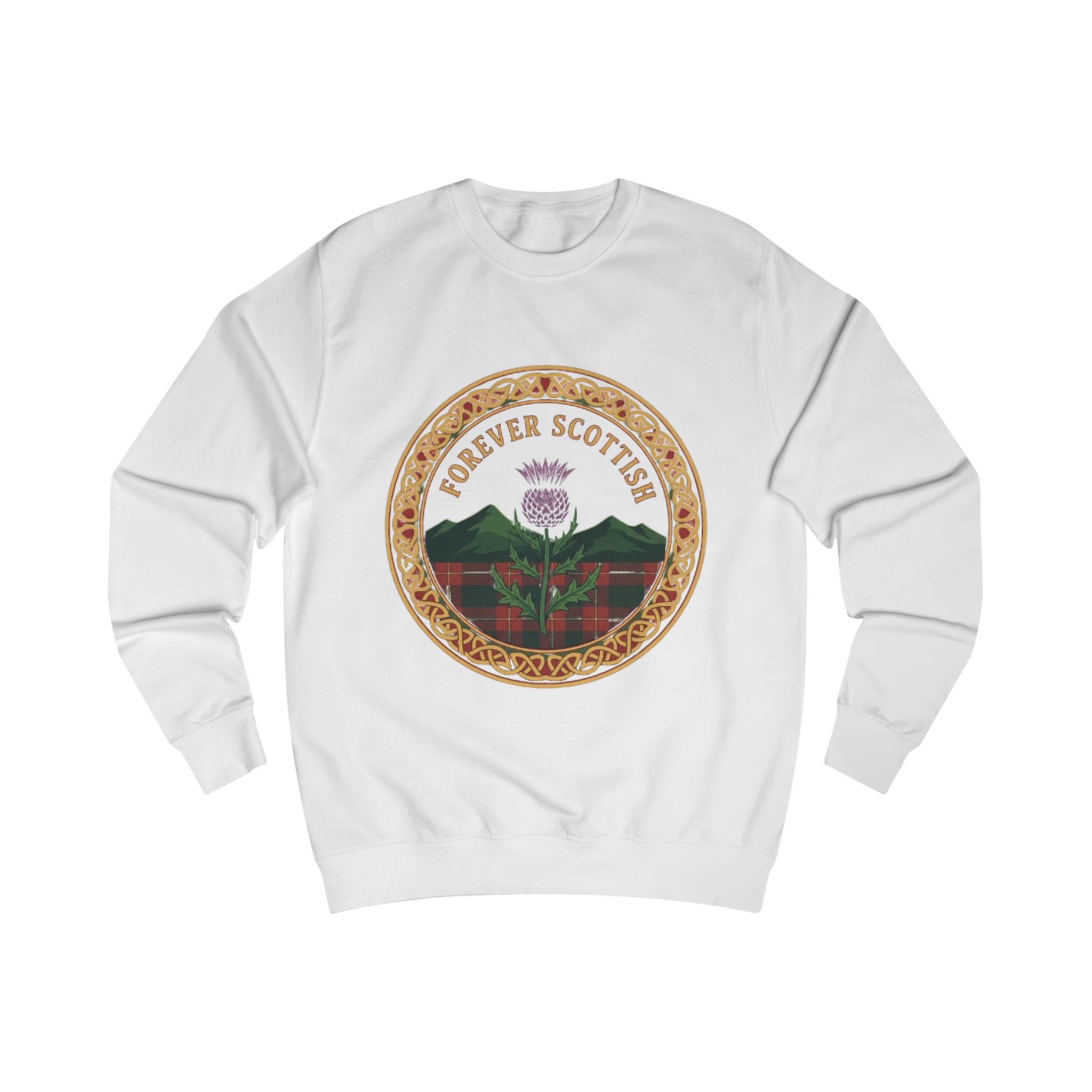Forever Scottish Sweatshirt – Thistle Crest Scotland Pride Crewneck