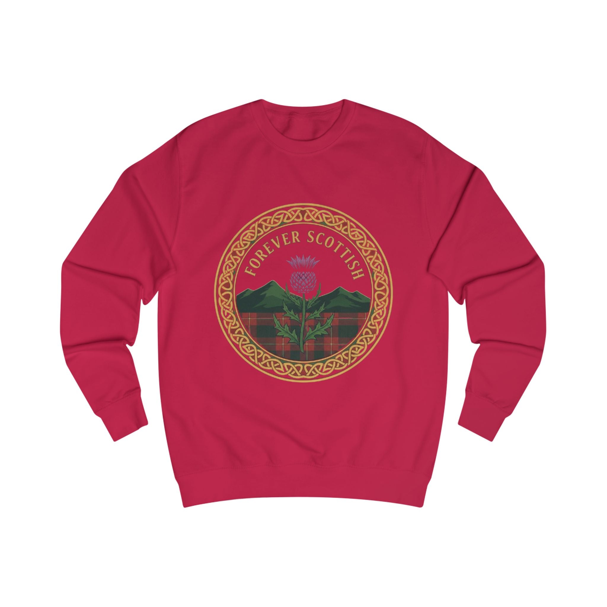 Forever Scottish Sweatshirt – Thistle Crest Scotland Pride Crewneck