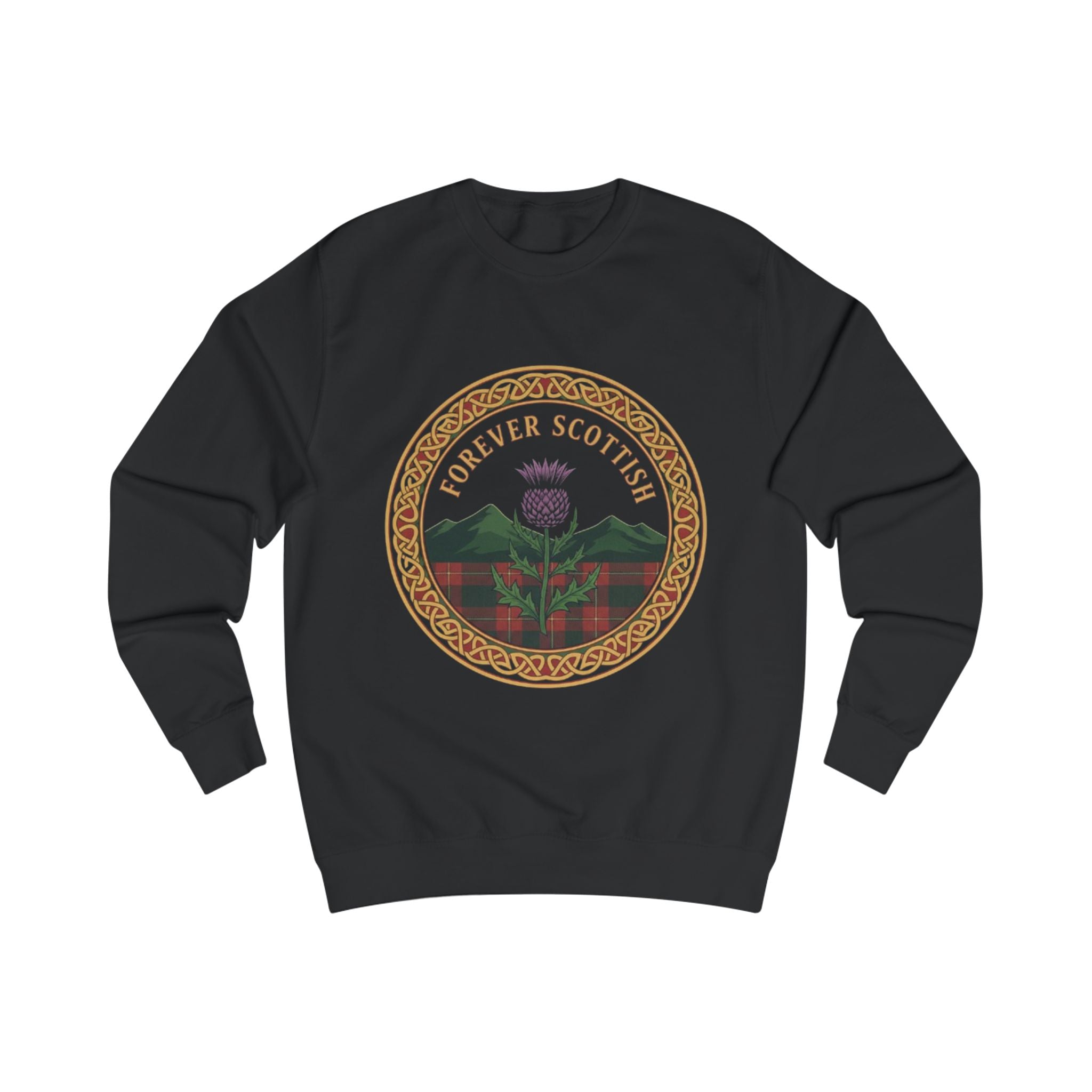 Forever Scottish Sweatshirt – Thistle Crest Scotland Pride Crewneck