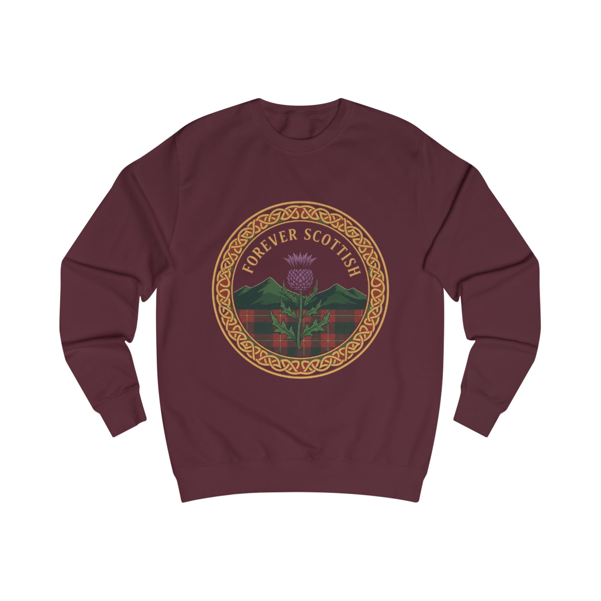 Forever Scottish Sweatshirt – Thistle Crest Scotland Pride Crewneck