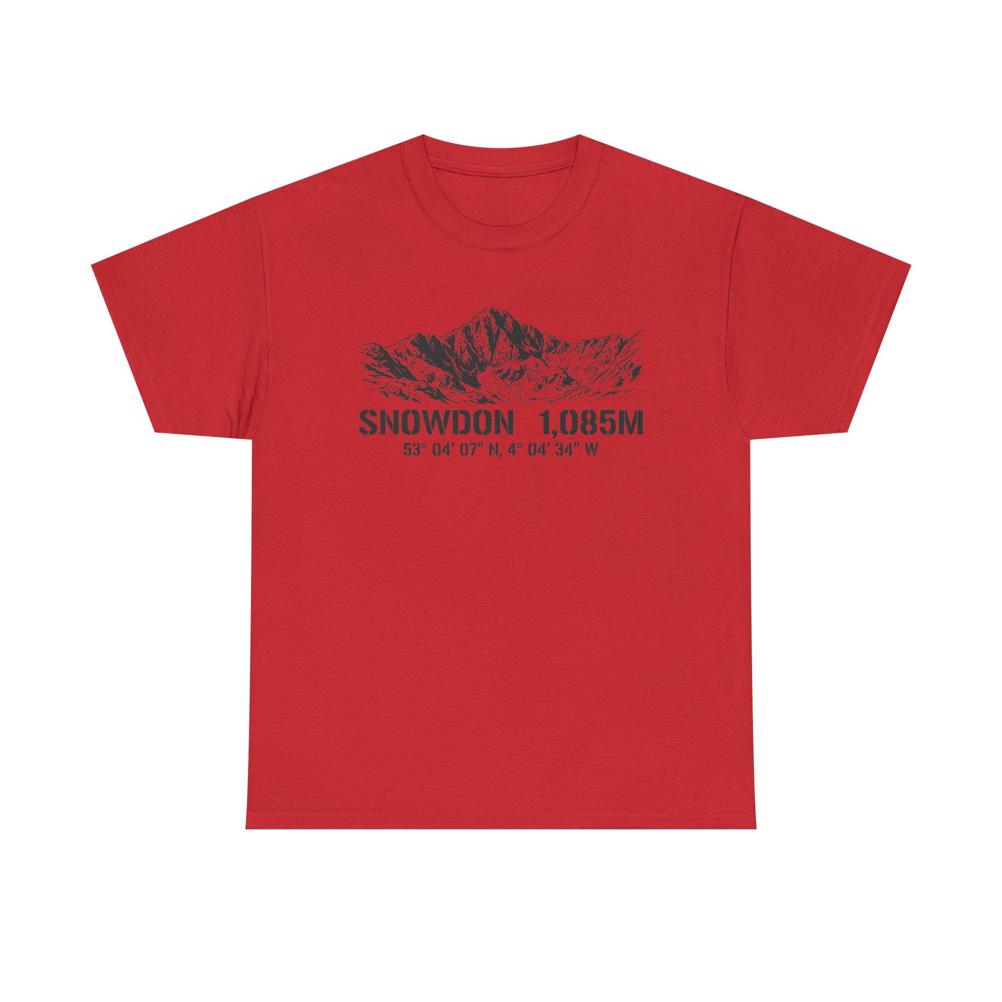 Snowdon 1,085M Mountain Tee with Coordinates