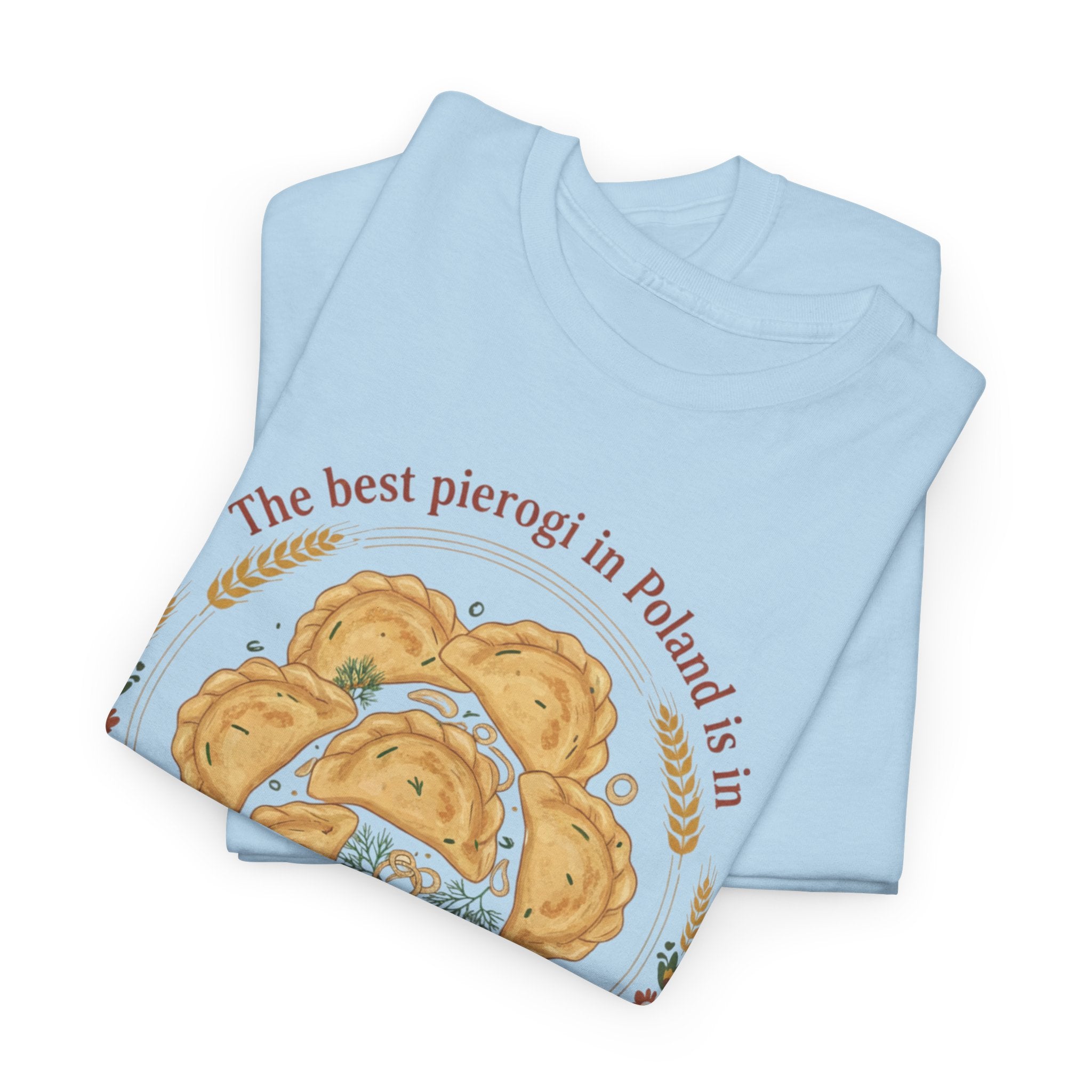 Kraków Pierogi Graphic Tee — "The best pierogi in Poland is in KRAKÓW" T-Shirt