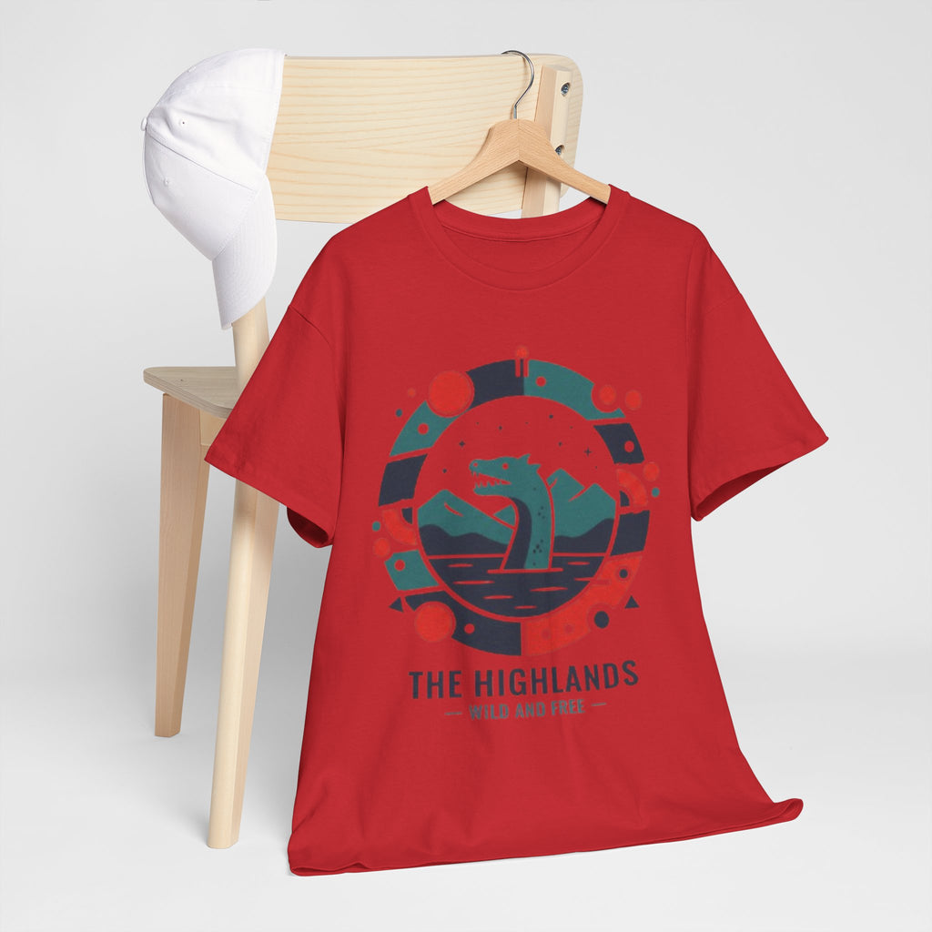 Highlands Waves Tee — "The Highlands: Wild and Free" Graphic T‑Shirt