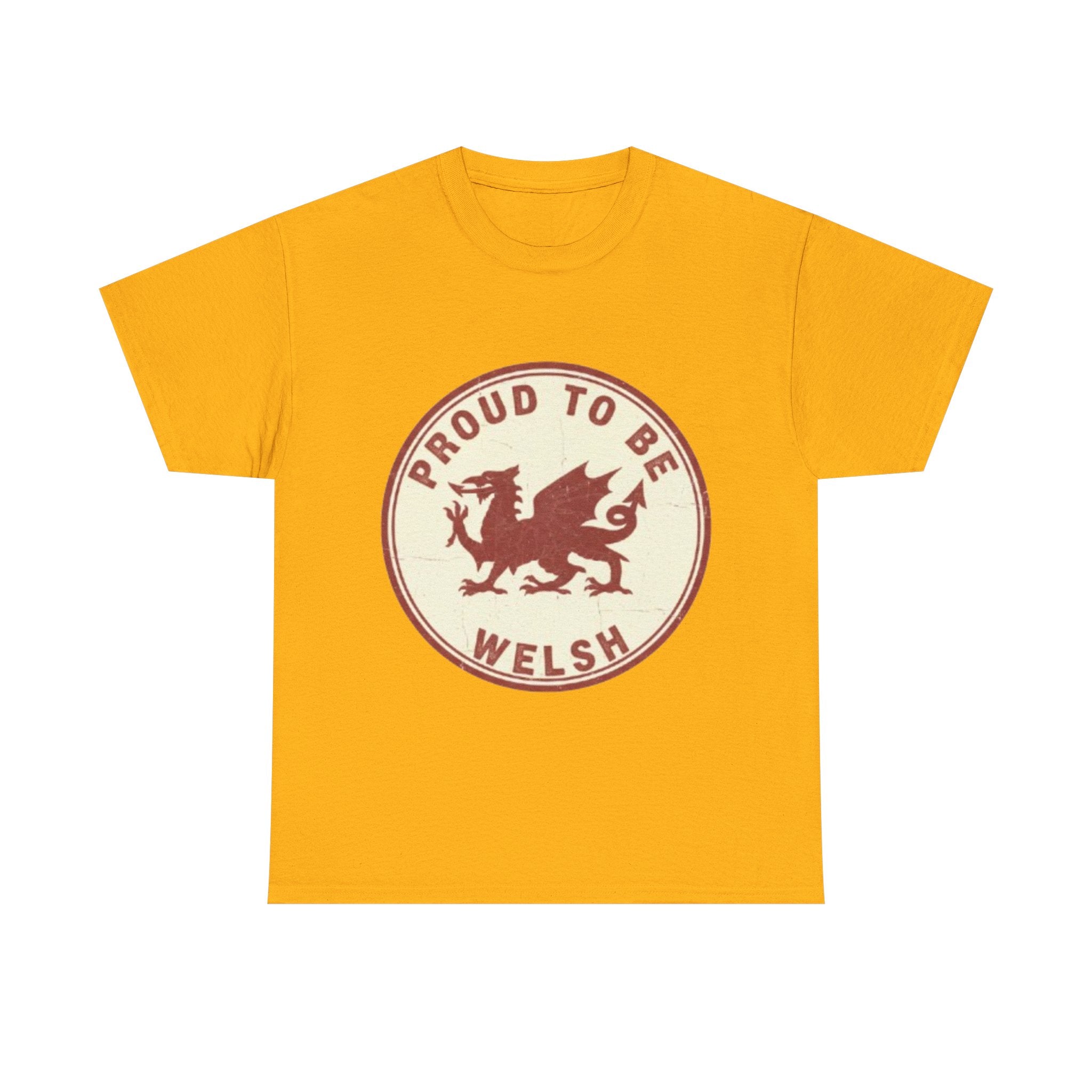 Proud to Be Welsh T-Shirt — Retro Welsh Dragon Pride Tee