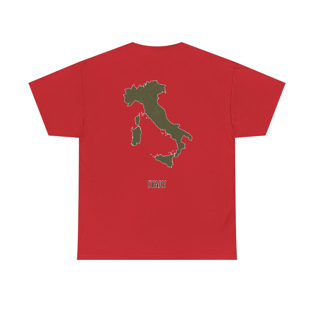 Italy Map Tee — GALLUS Logo Casual Cotton T-Shirt