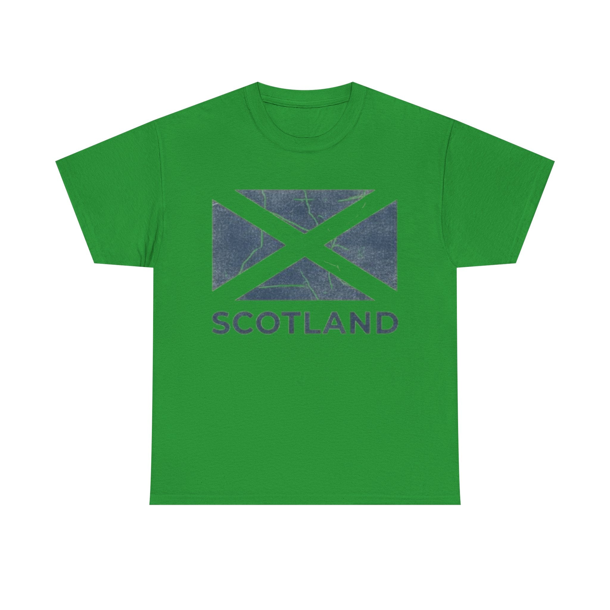 Scotland Flag T‑Shirt — Distressed Saltire Tee