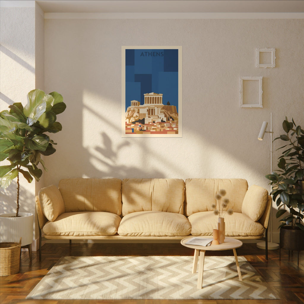 Acropolis Parthenon Matte Canvas Wall Art