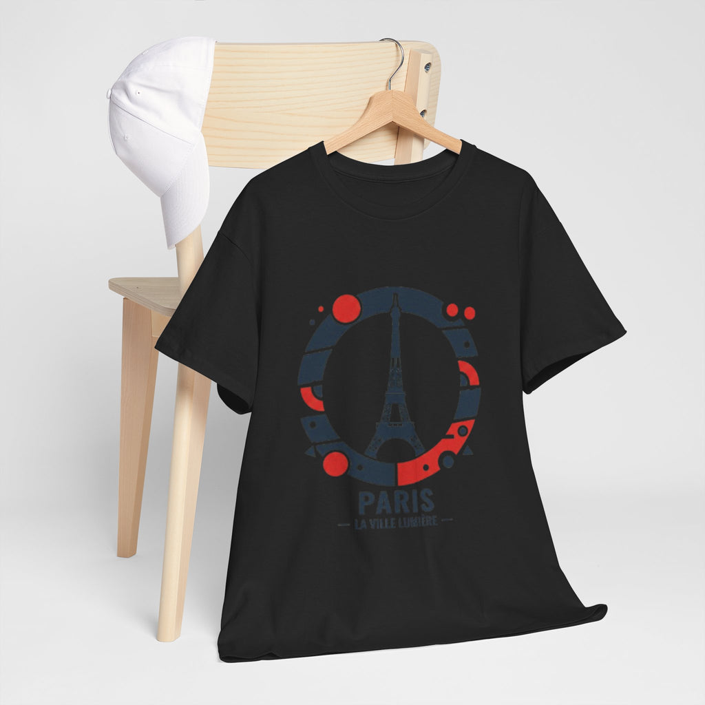 Paris Eiffel Tower Graphic Tee — 'Paris La Ville Lumière' Travel T‑Shirt