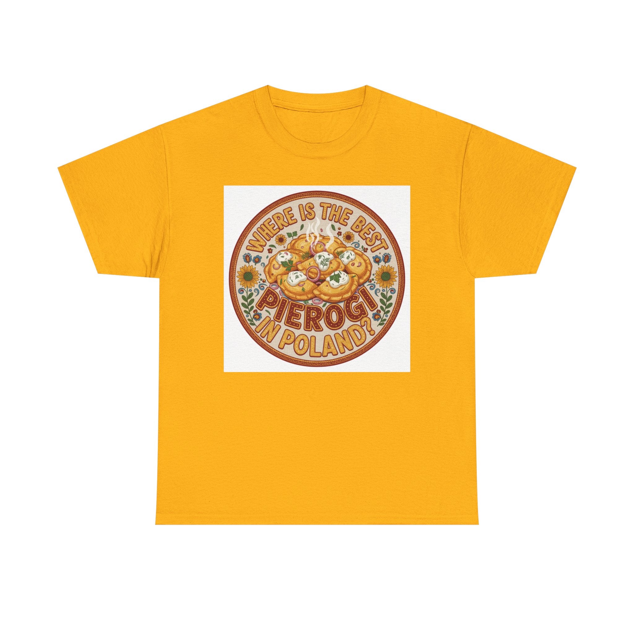 Pierogi Shirt - "Pierogi Are the Best in Poland" Retro Food Tee