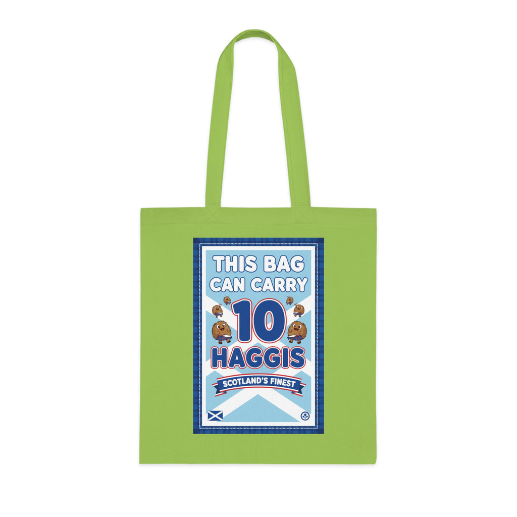 Tote Bag — "This Bag Can Carry 10 Haggis" Scottish Novelty Grocery Tote
