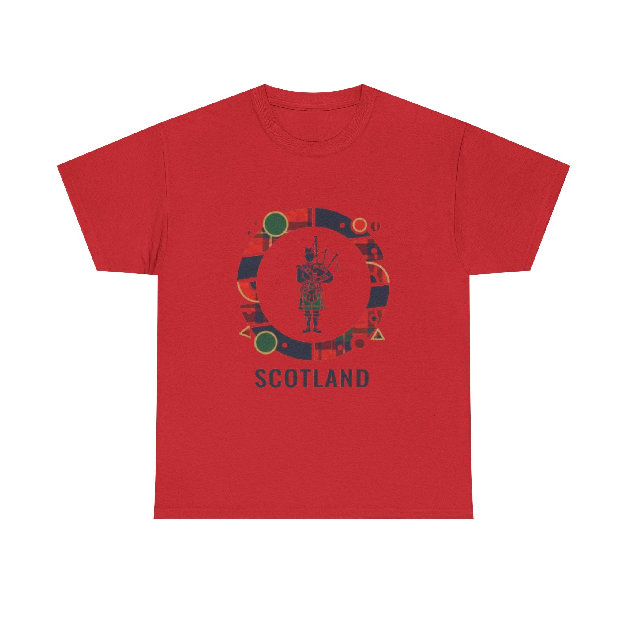 Scotland Bagpiper Graphic T‑Shirt — Scottish Travel Souvenir Tee
