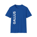 Gallus Vertical Logo T‑Shirt — “One Foot in Front of the Other” Motivational Graphic Tee