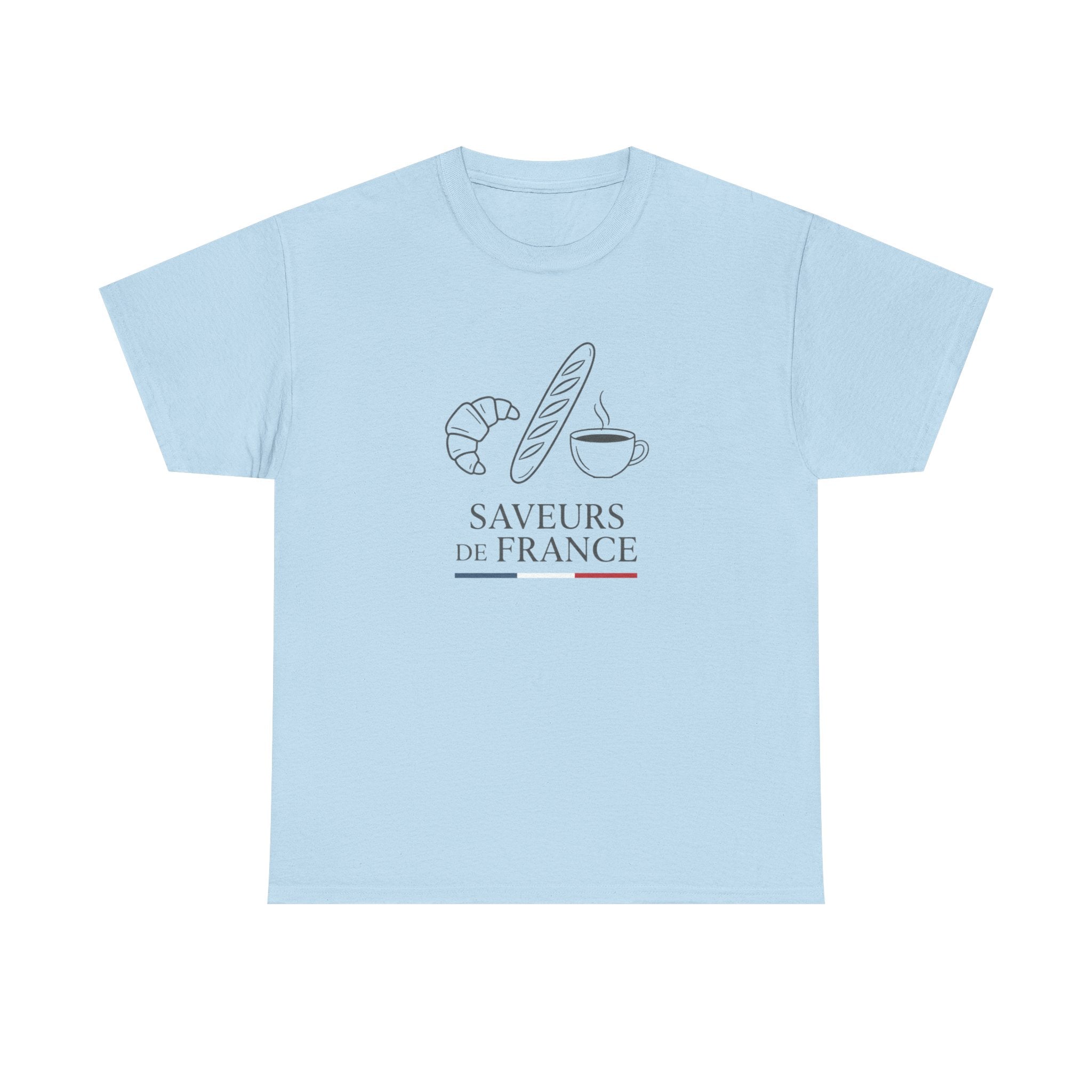 Saveurs de France T-Shirt — French Bakery Croissant & Baguette Tee