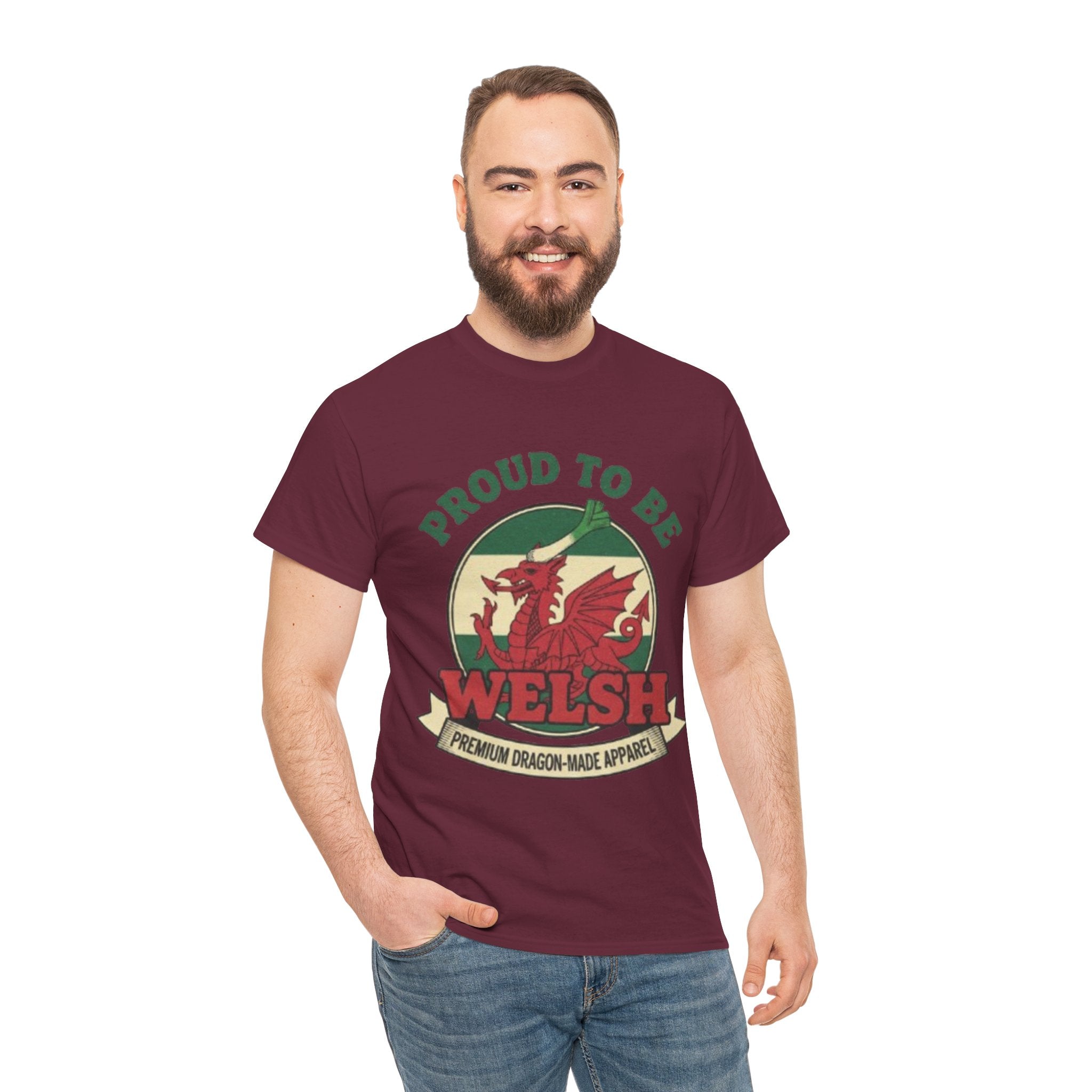 Proud to Be Welsh T-Shirt — Welsh Dragon Pride Tee