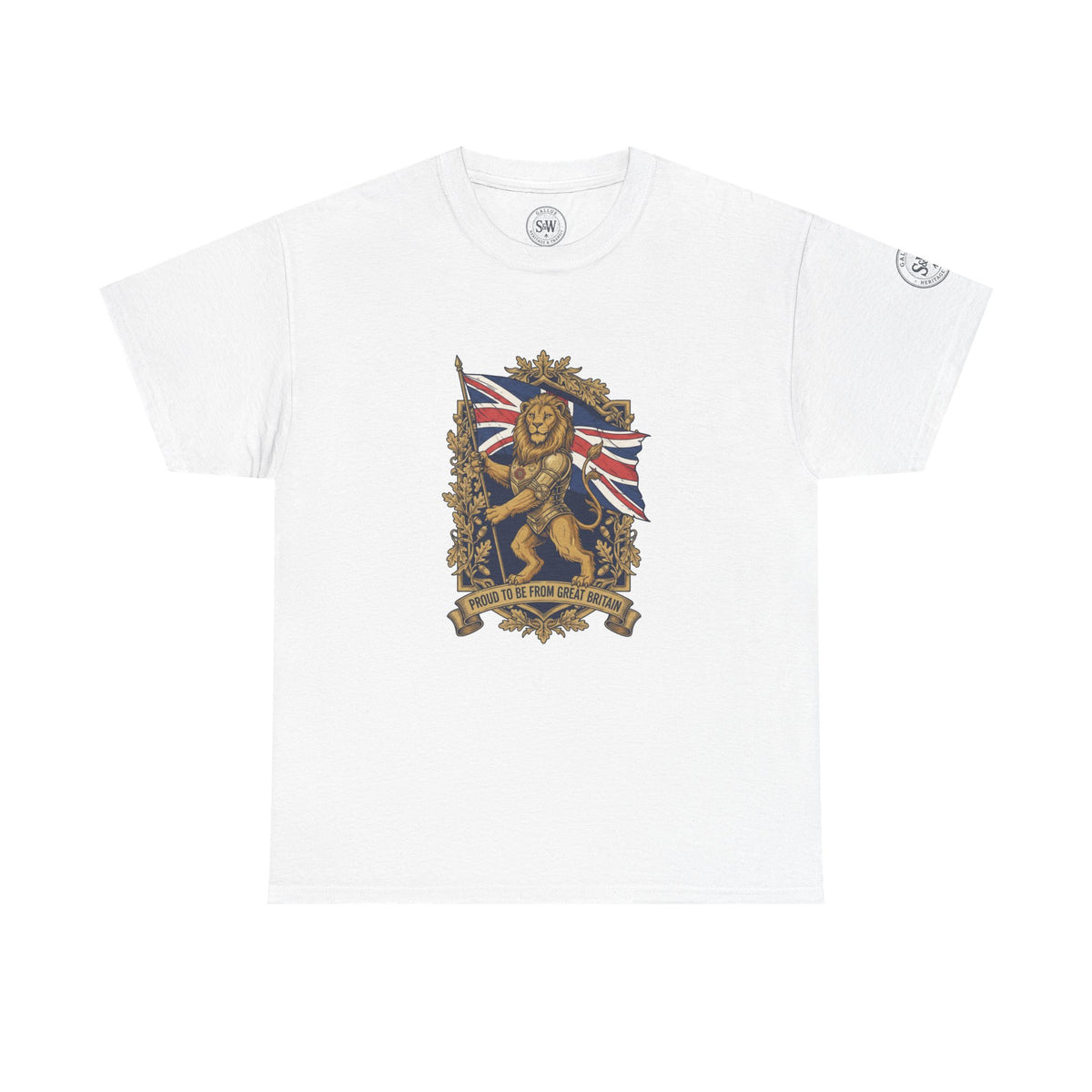 British Lion Union Jack heraldic crest T-shirt