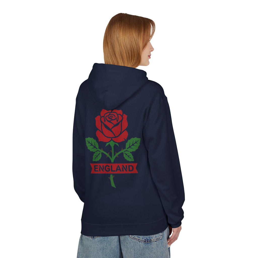 England Rose Hoodie – Classic Red Rose Emblem Sweatshirt