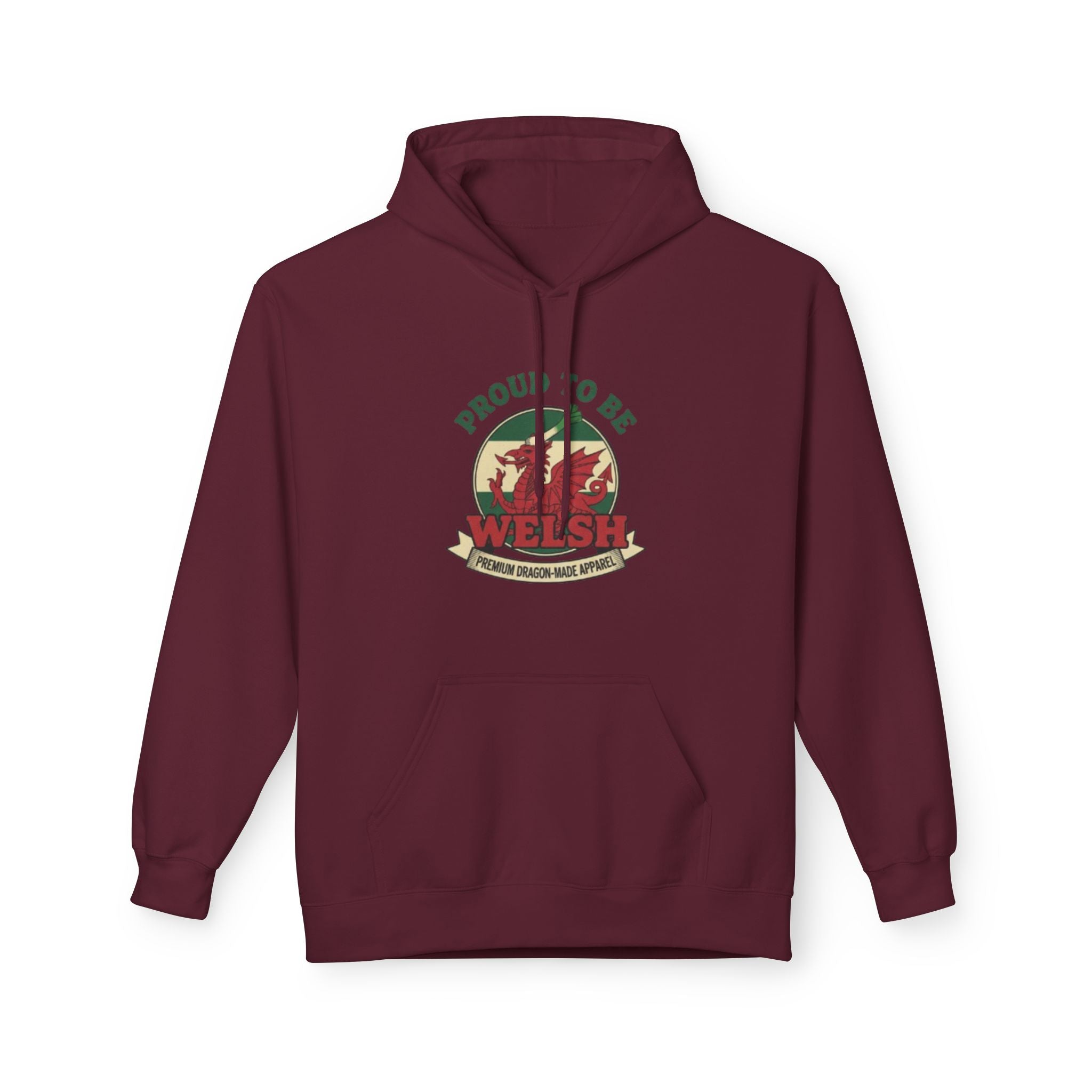 Proud to Be Welsh Hoodie — Vintage Wales Emblem Pullover