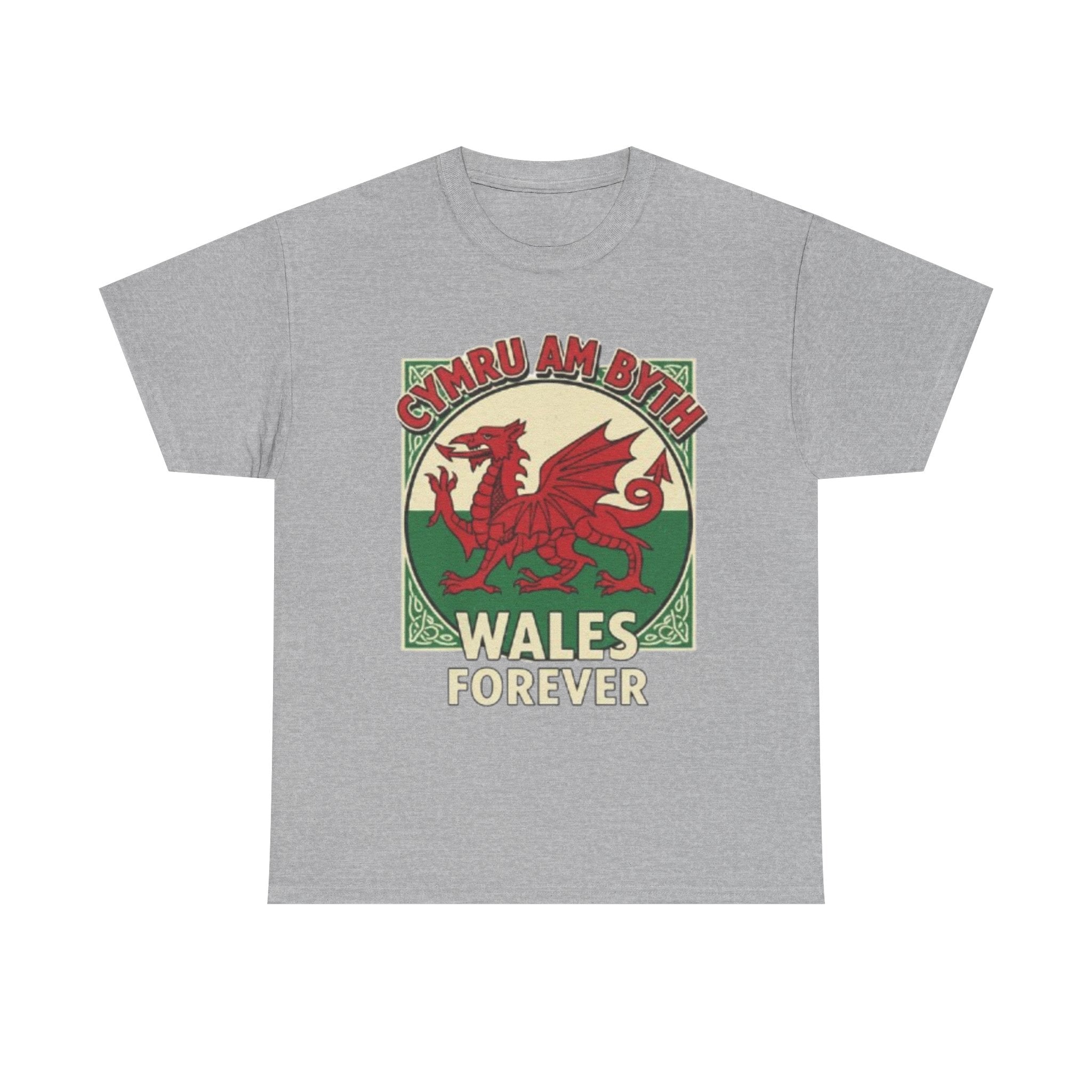 Wales Forever T-Shirt — Cymru Am Byth Retro Welsh Dragon Tee