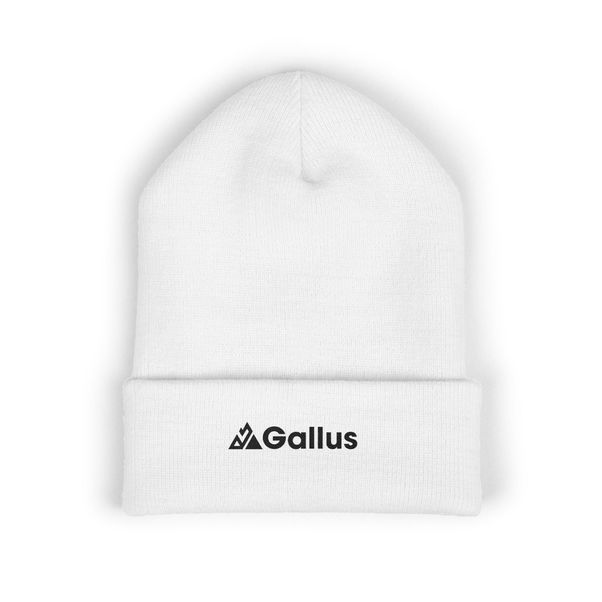 Embroidered 'GALLUS' Cuffed Beanie – Cozy Winter Knit Hat