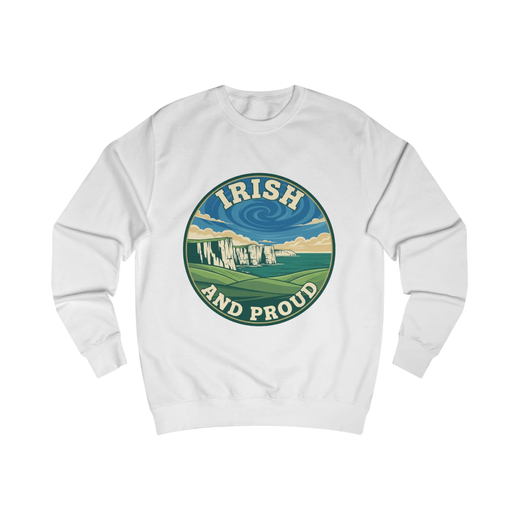 Irish and Proud Sweatshirt — Scenic Cliffs St. Patrick’s Day Crewneck