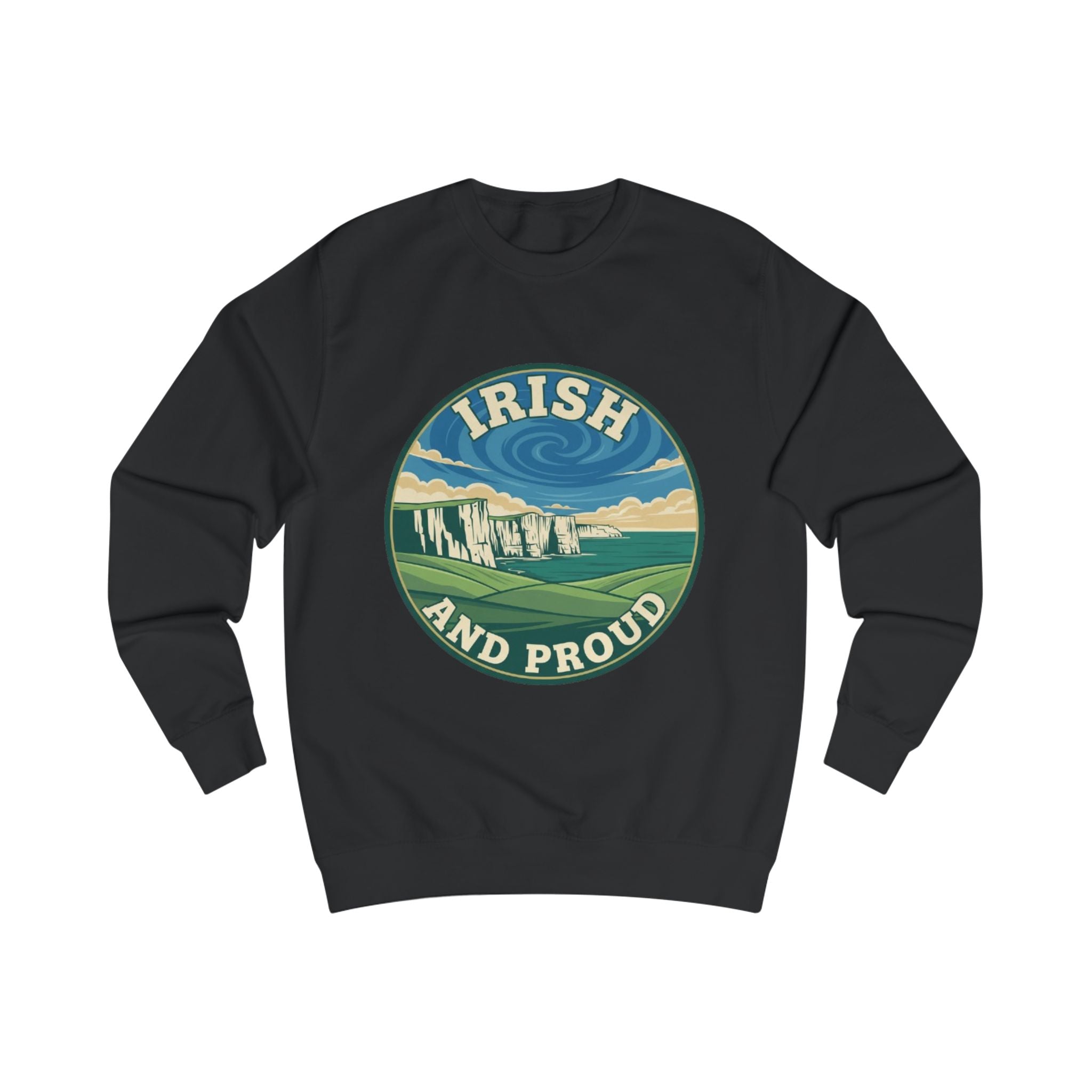 Irish and Proud Sweatshirt — Scenic Cliffs St. Patrick’s Day Crewneck
