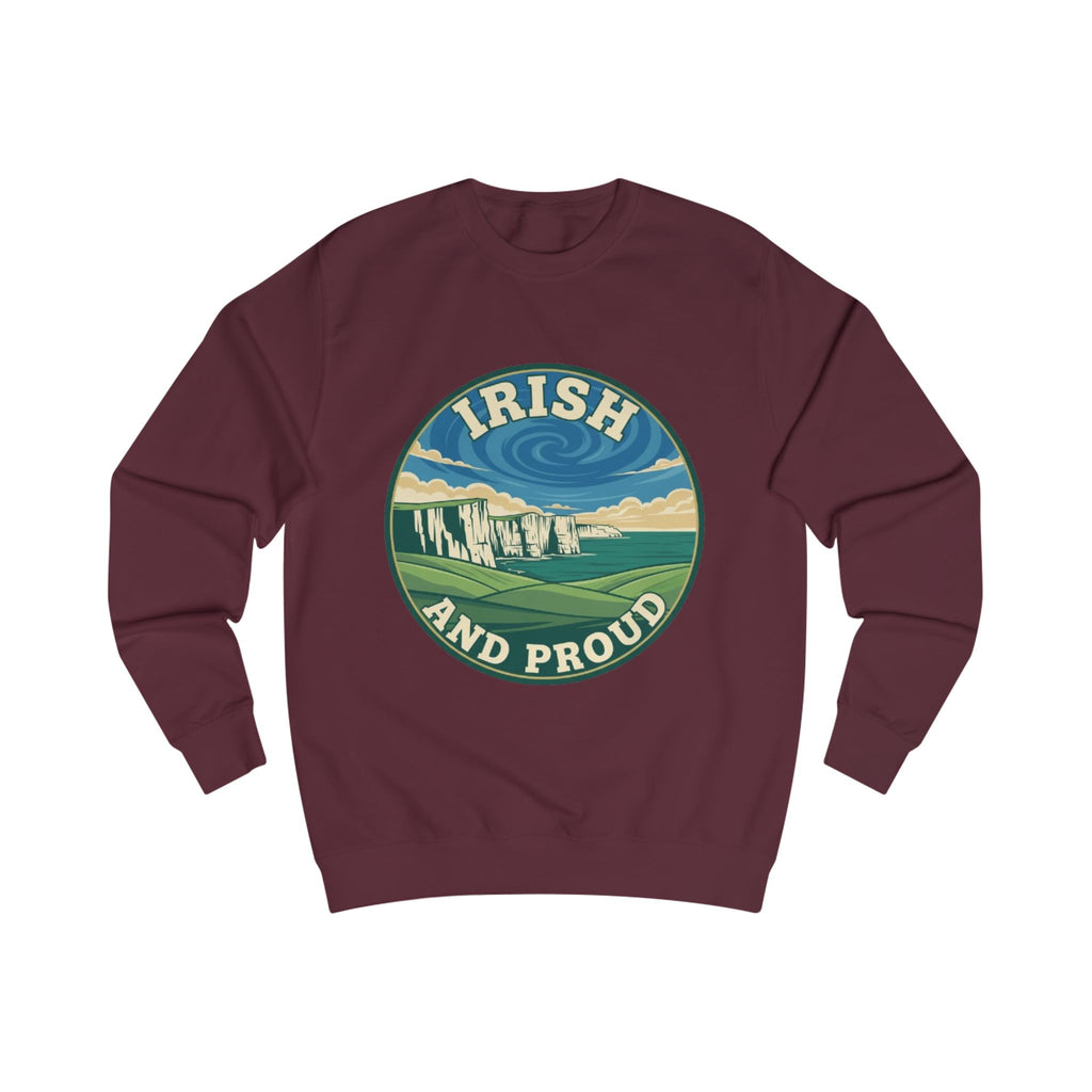 Irish and Proud Sweatshirt — Scenic Cliffs St. Patrick’s Day Crewneck