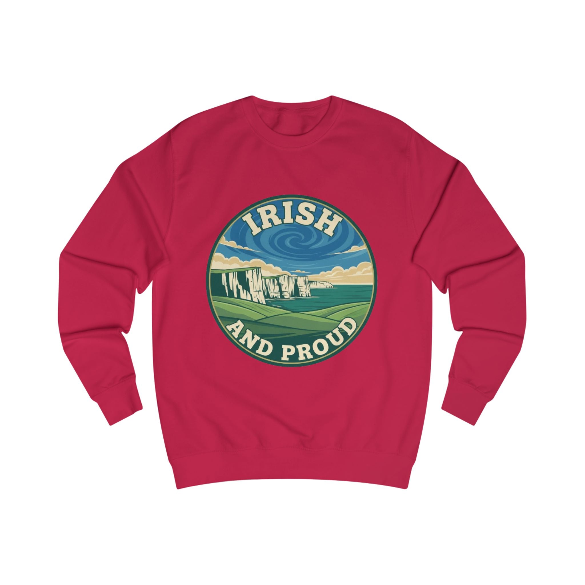 Irish and Proud Sweatshirt — Scenic Cliffs St. Patrick’s Day Crewneck