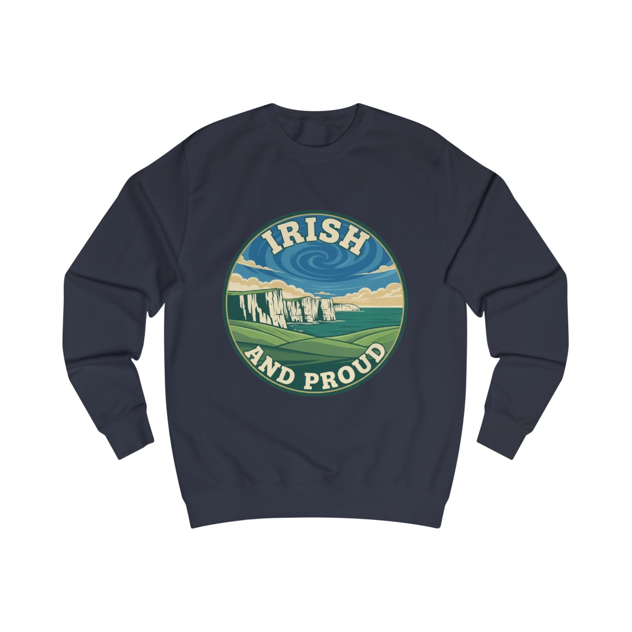 Irish and Proud Sweatshirt — Scenic Cliffs St. Patrick’s Day Crewneck
