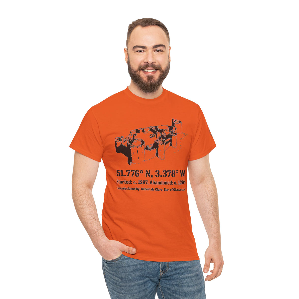 Morlais Castle Wales T-Shirt — Historic Welsh Ruins Tee — product image 5
