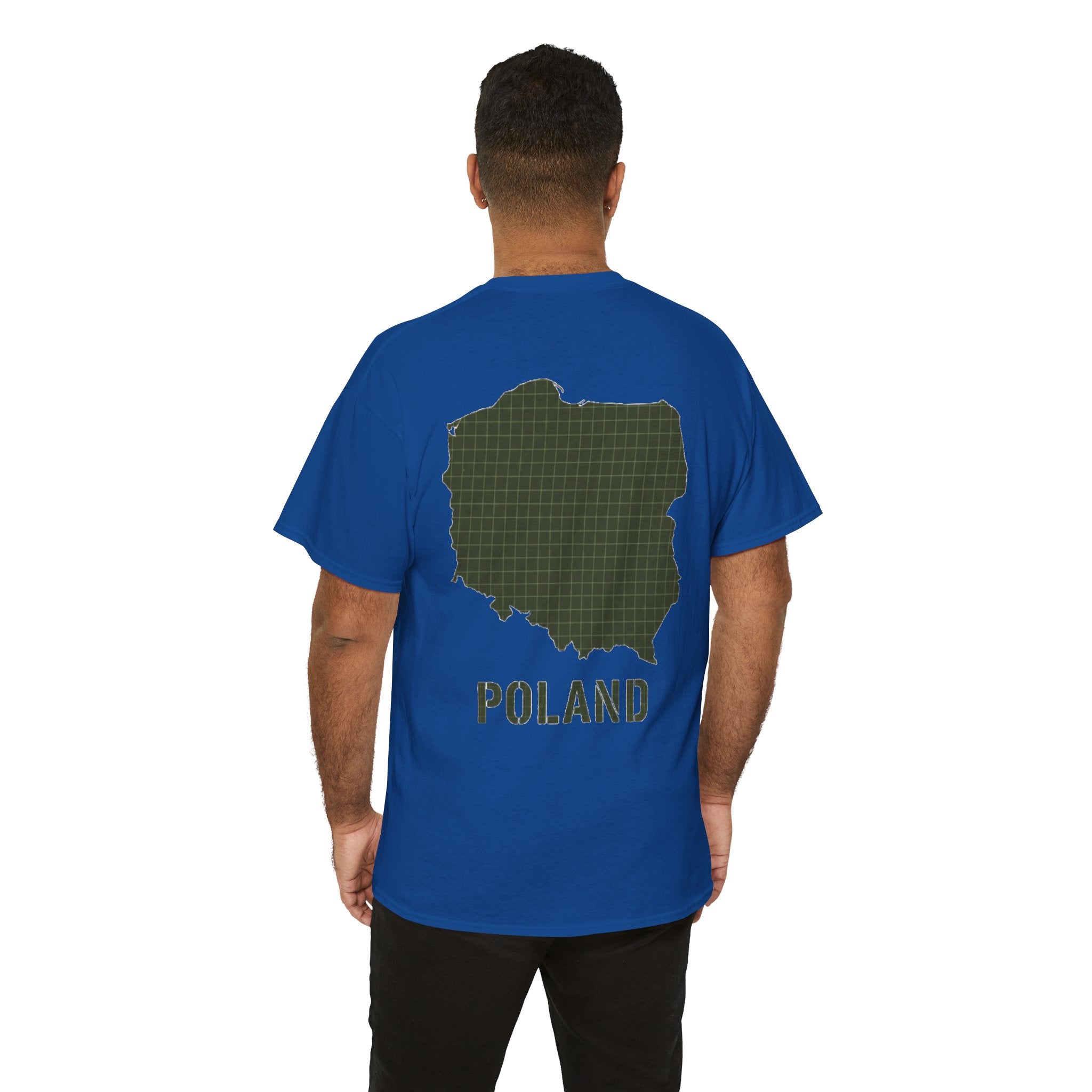Poland Map Tee — Military Grid Map Graphic T-Shirt