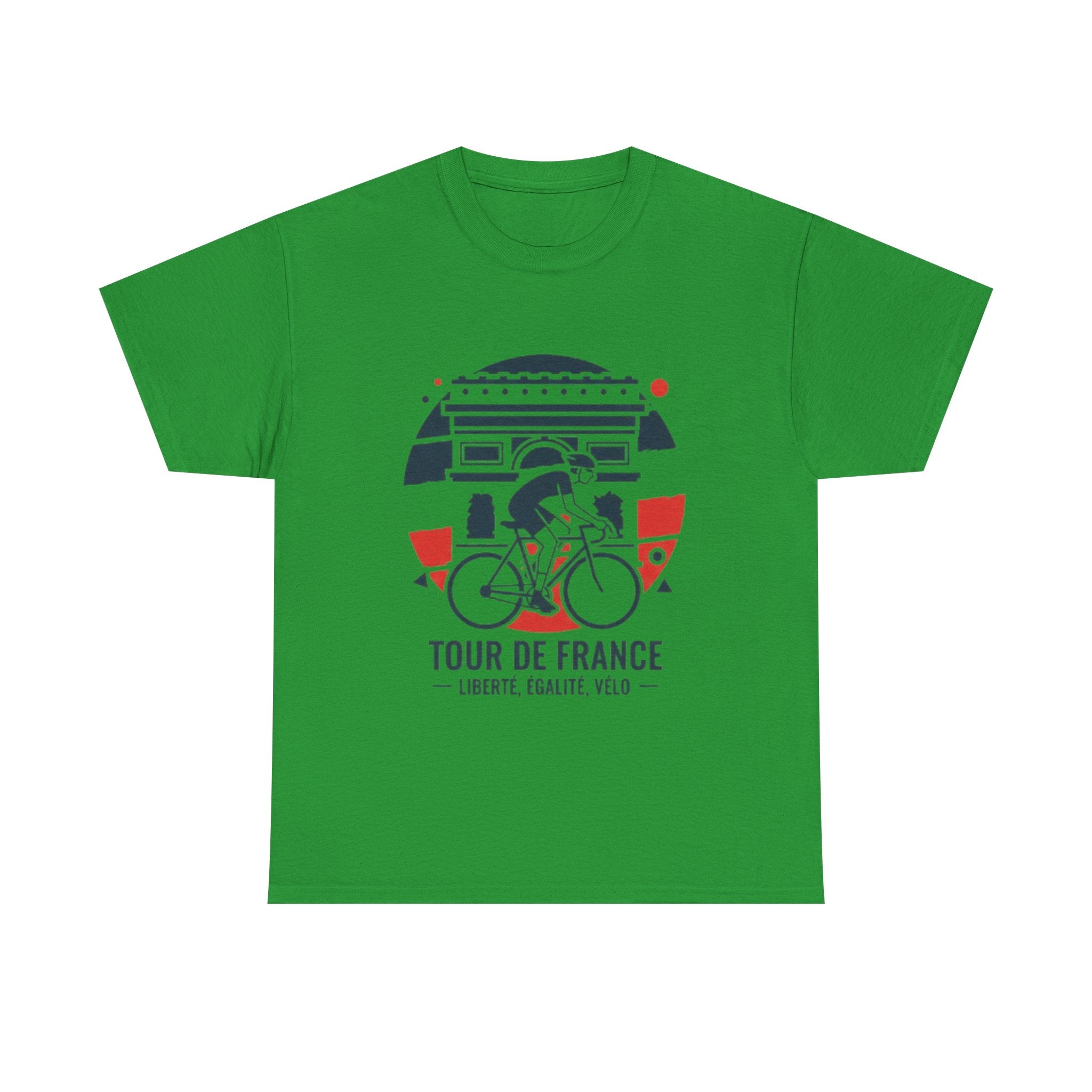 Tour de France Cycling Tee — "Liberté, Égalité, Vélo" Graphic Shirt