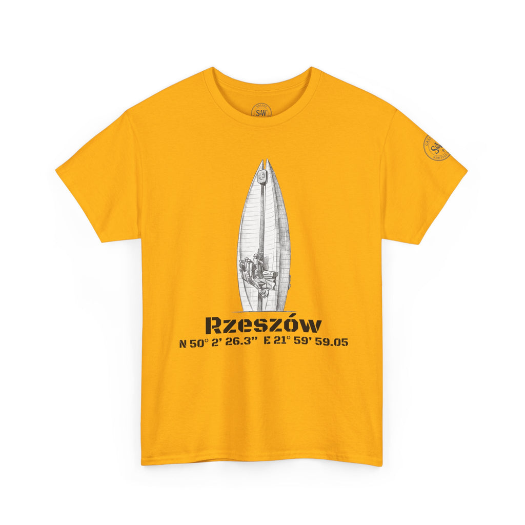 Rzeszów Coordinates T‑Shirt — City Landmark  Sketch Tee