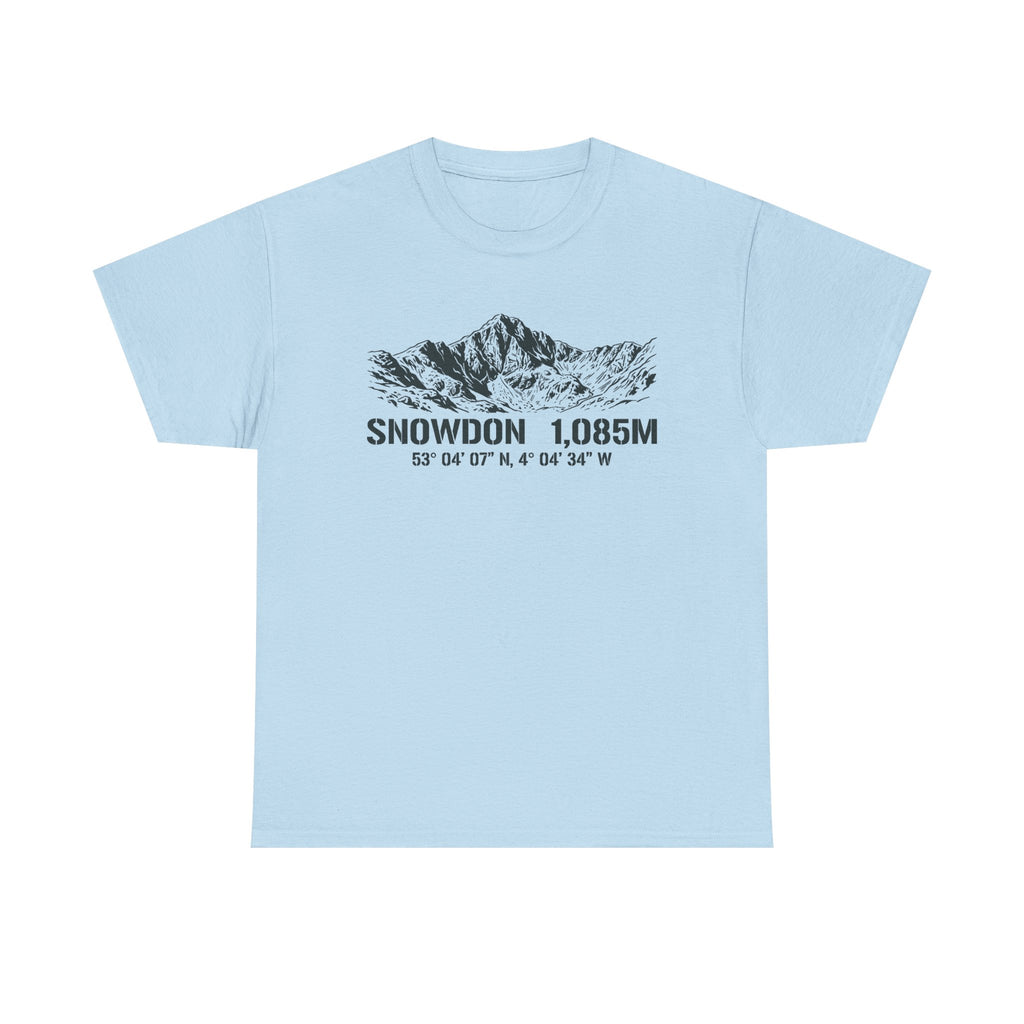 Snowdon 1,085M Mountain Tee with Coordinates