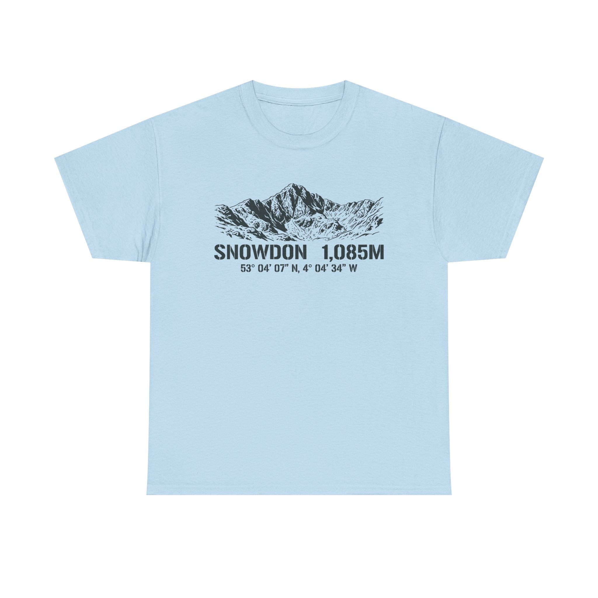 Snowdon 1,085M Mountain Tee with Coordinates