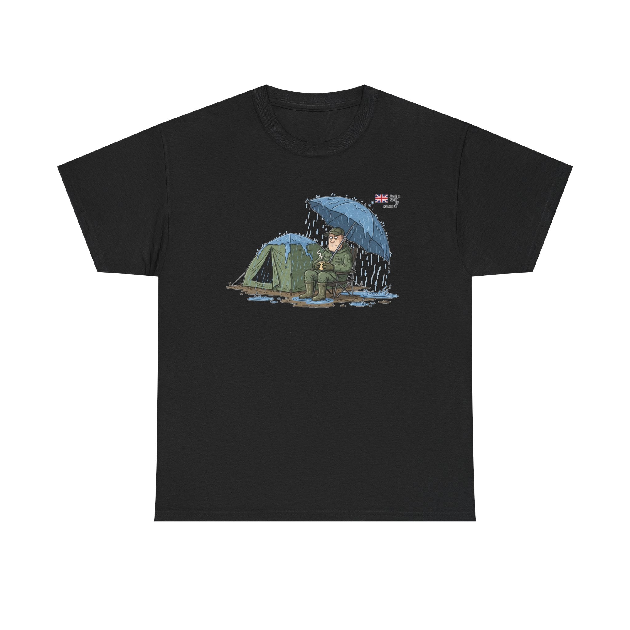 Retro Mountain Camper Graphic T-Shirt — Vintage Van Life Adventure Tee