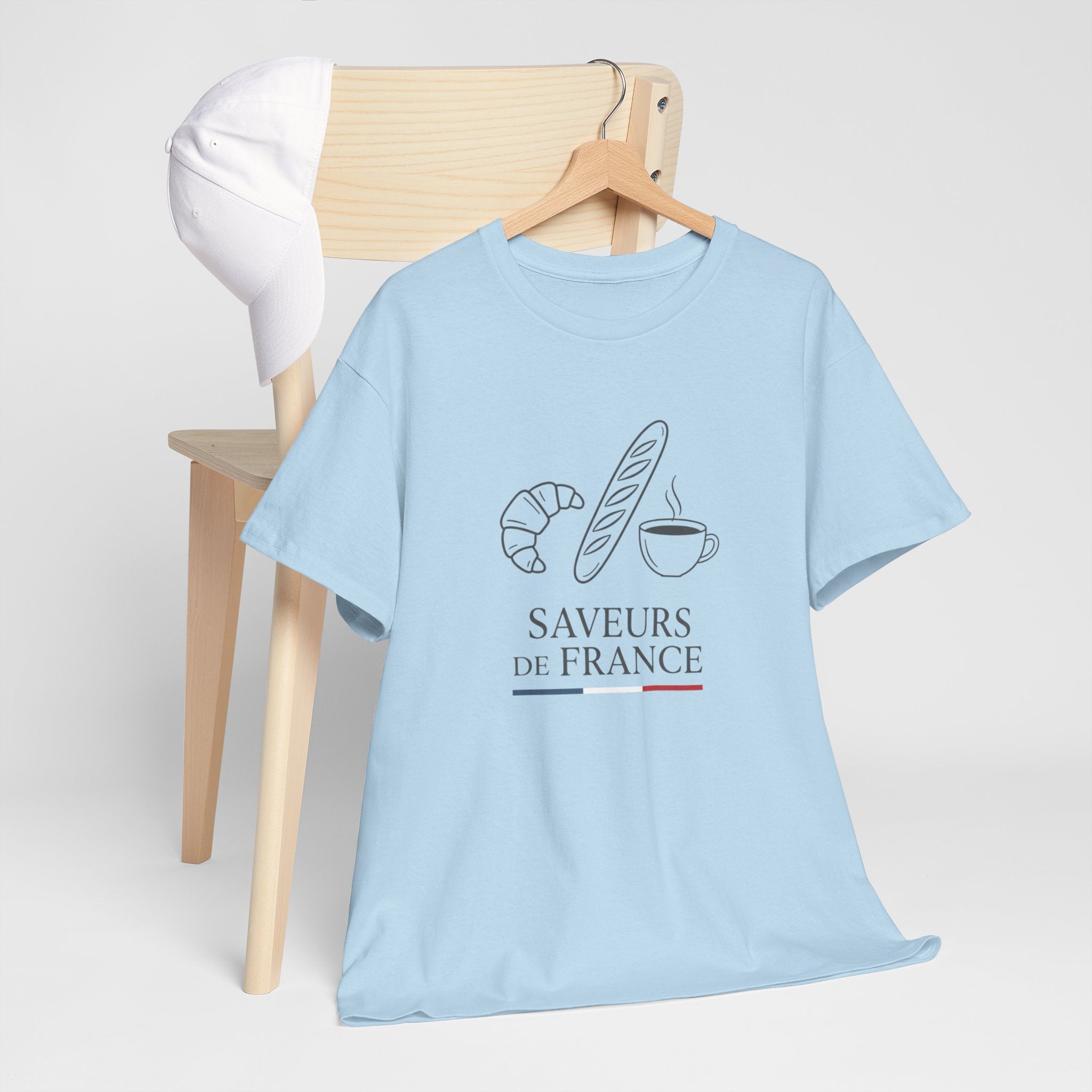 Saveurs de France T-Shirt — French Bakery Croissant & Baguette Tee
