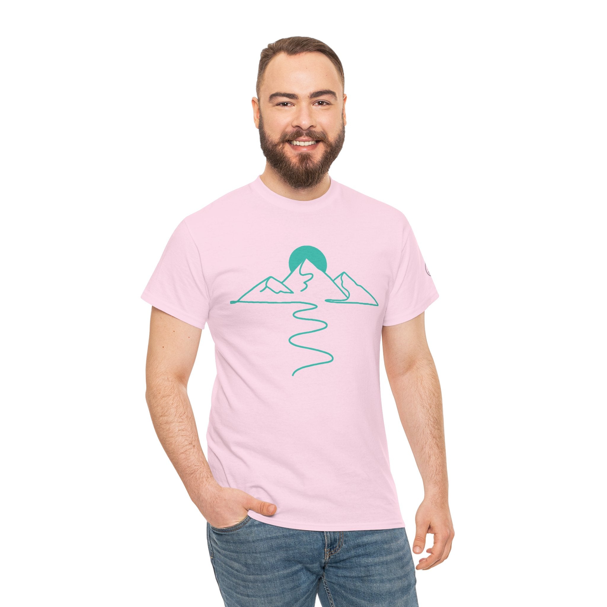 T-Shirt — 'Not All Who Wander Are Lost' Mountain Icon Travel Tee