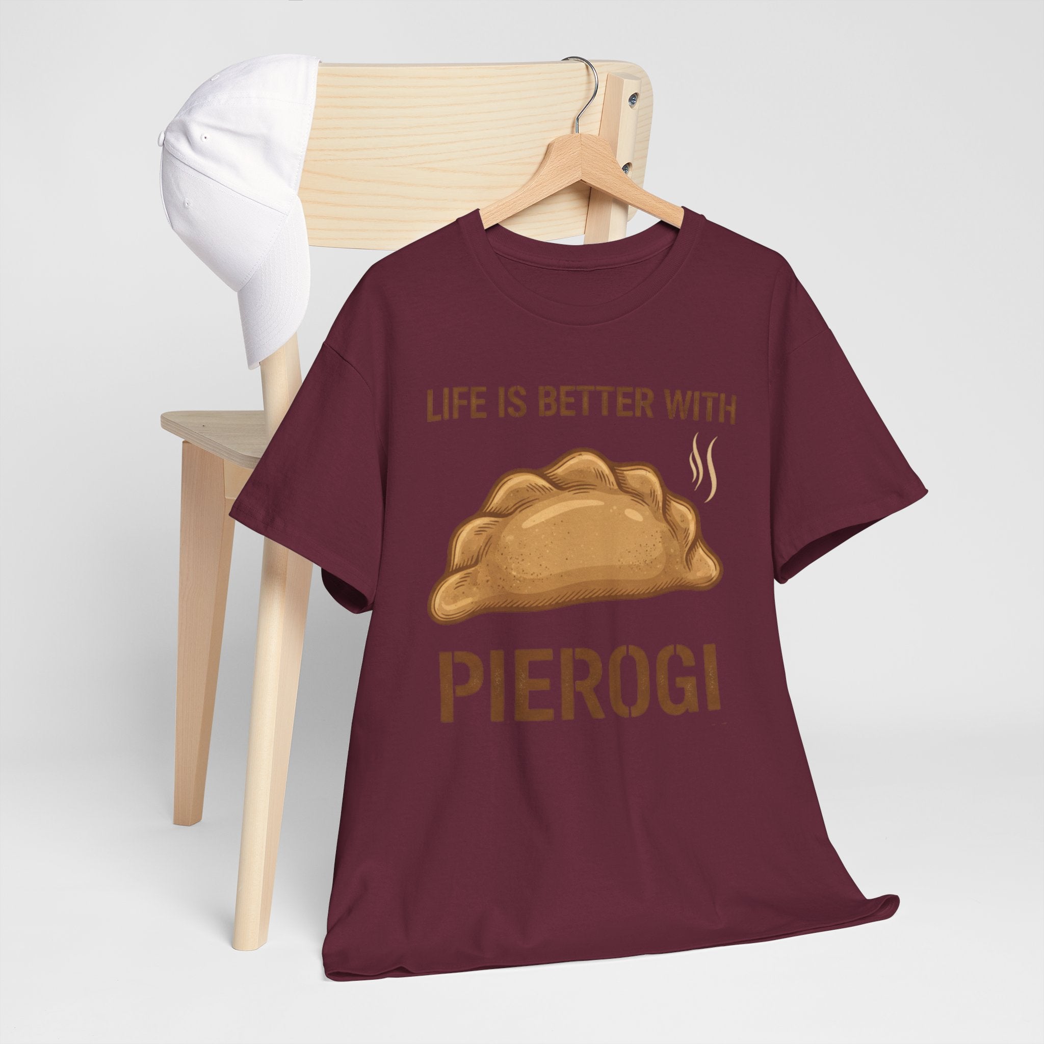 Pierogi T-Shirt — "Life Is Better With Pierogi" Funny Foodie Tee