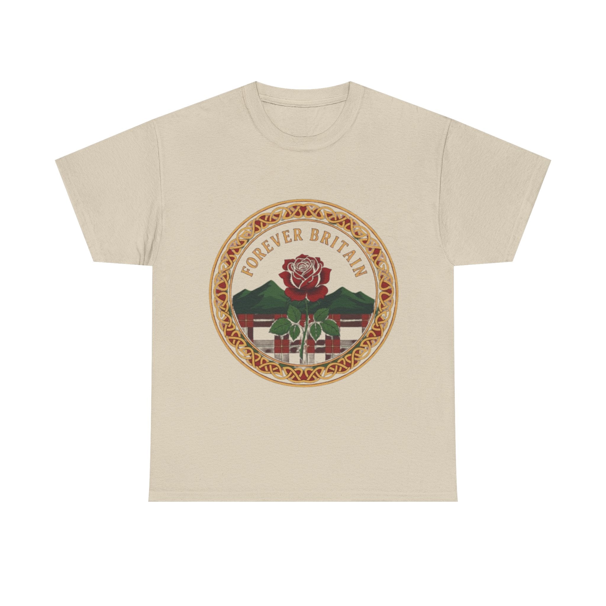 Forever Britain Rose Graphic Tee — Vintage British Pride T-Shirt