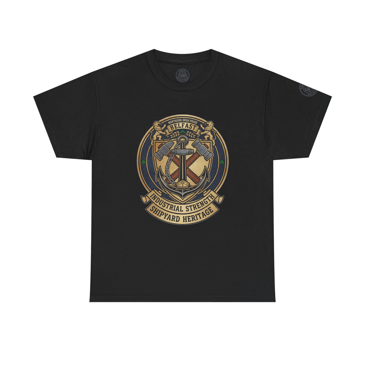 Belfast Shipyard Heritage T-Shirt — Maritime Workwear Tee — product image 2