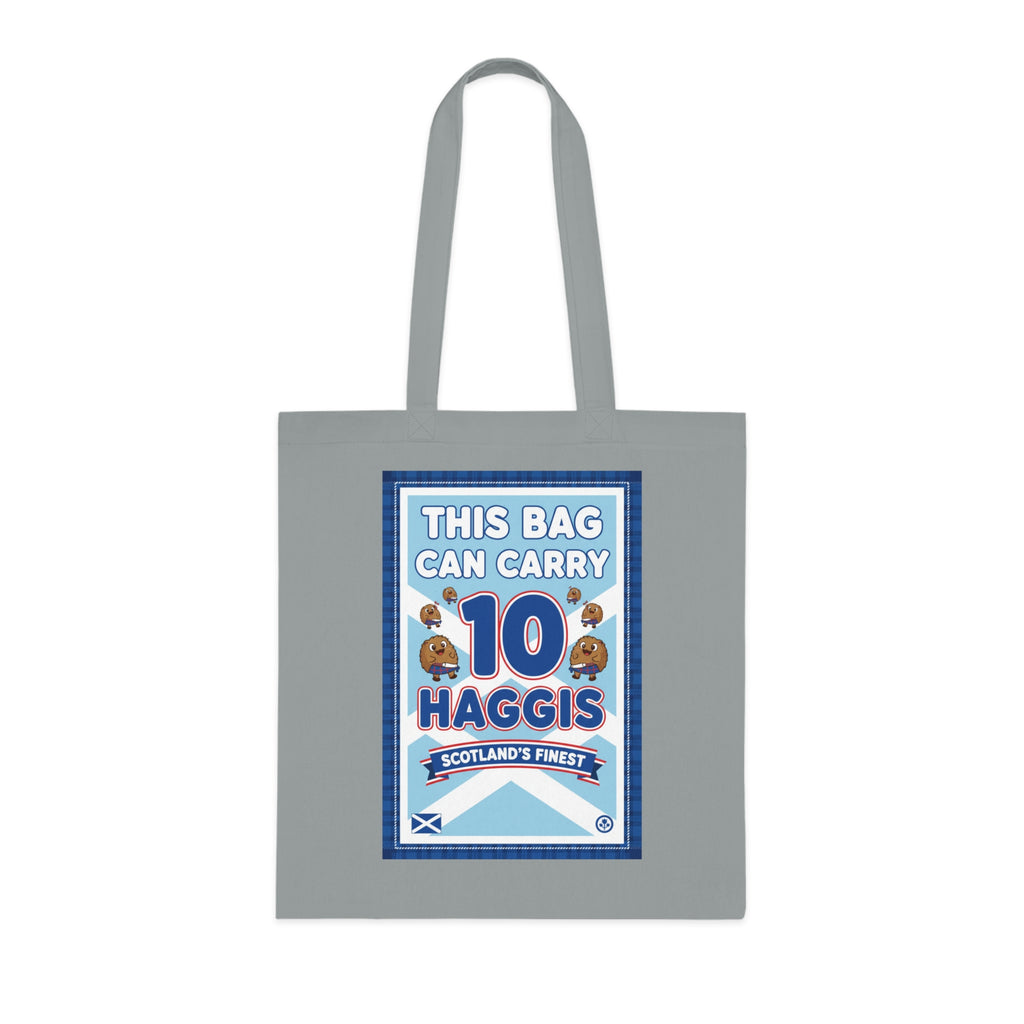 Tote Bag — "This Bag Can Carry 10 Haggis" Scottish Novelty Grocery Tote