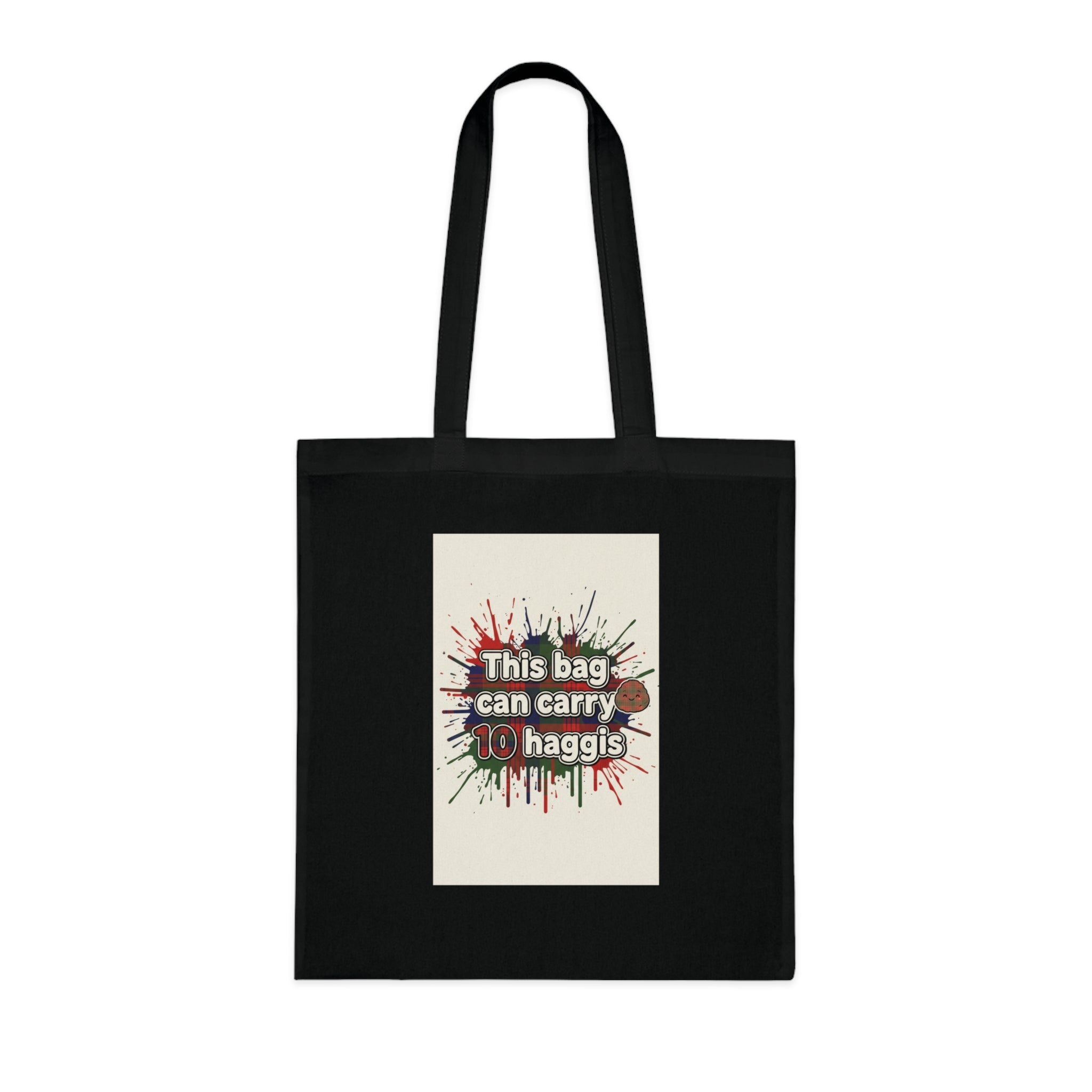 Cotton Tote — "This Bag Can Carry 10 Haggis" Funny Scottish Grocery Tote
