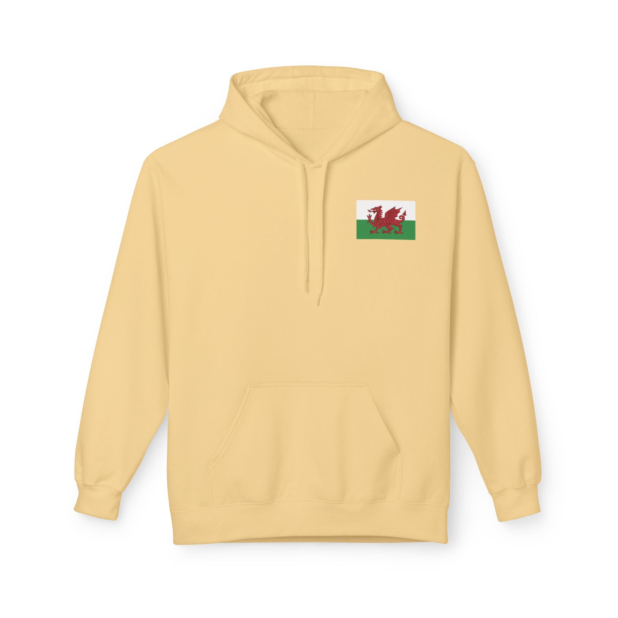 Welsh Dragon Drinking Beer Hoodie — Rugby Pub Fan Pullover