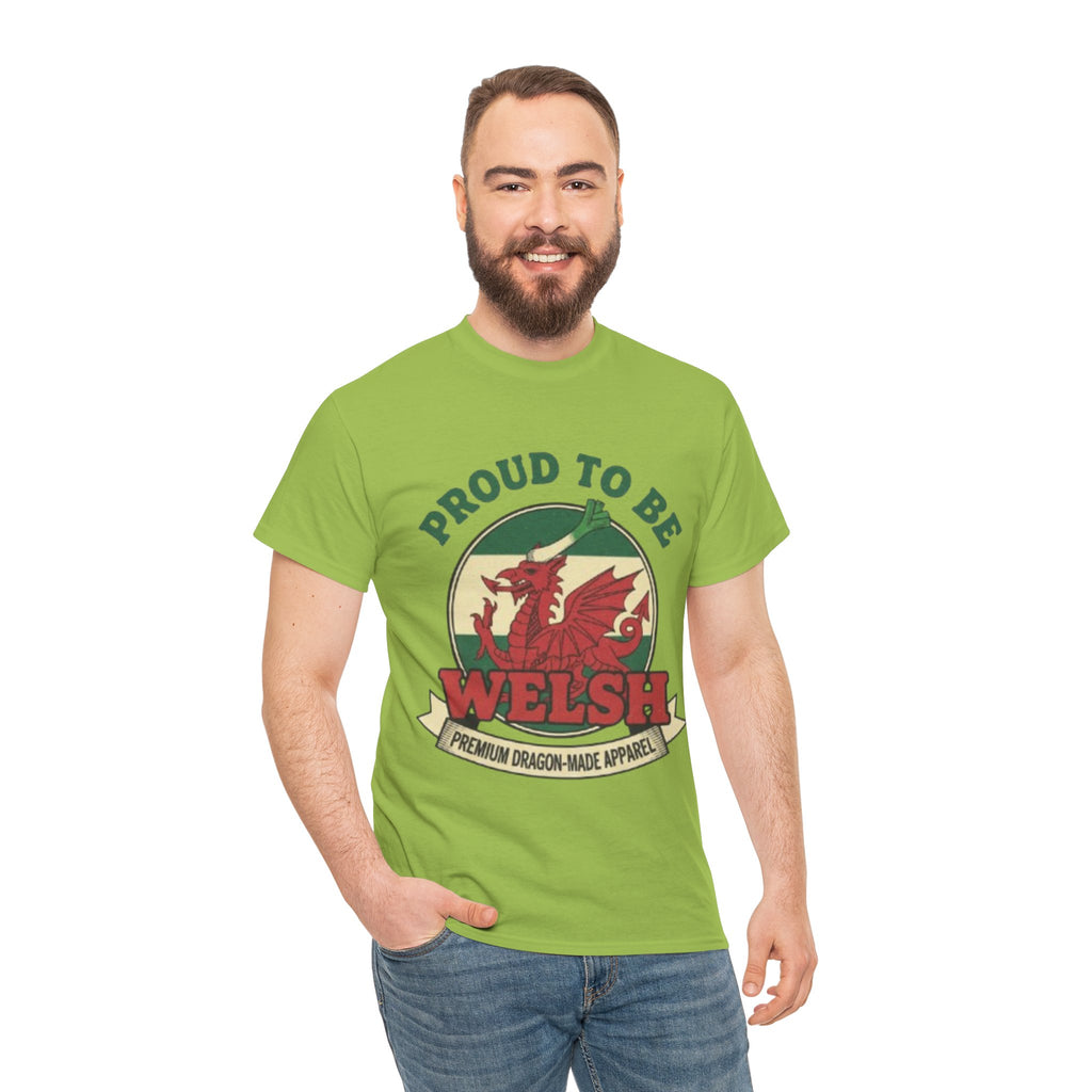 Proud to Be Welsh T-Shirt — Welsh Dragon Pride Tee