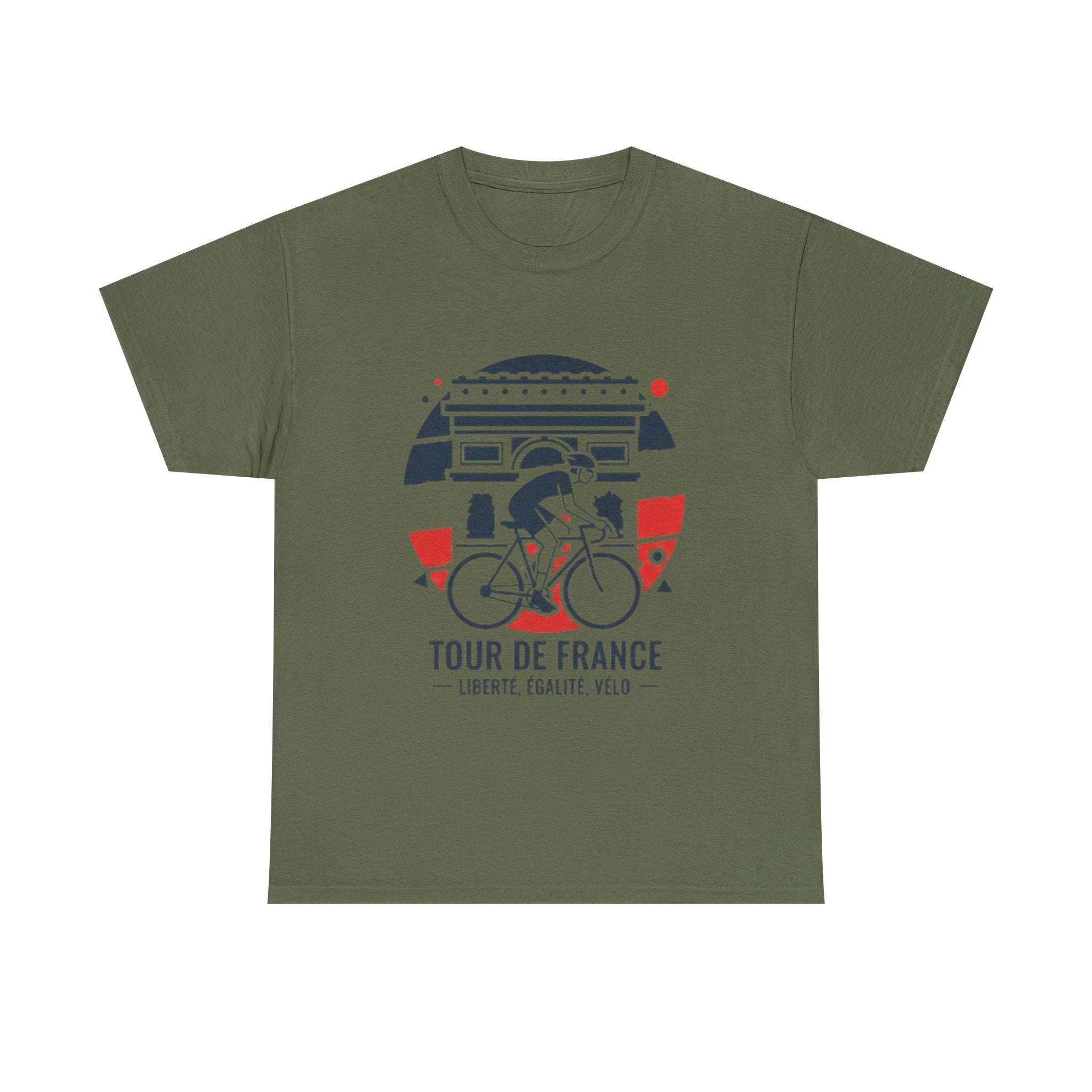 Tour de France Cycling Tee — "Liberté, Égalité, Vélo" Graphic Shirt