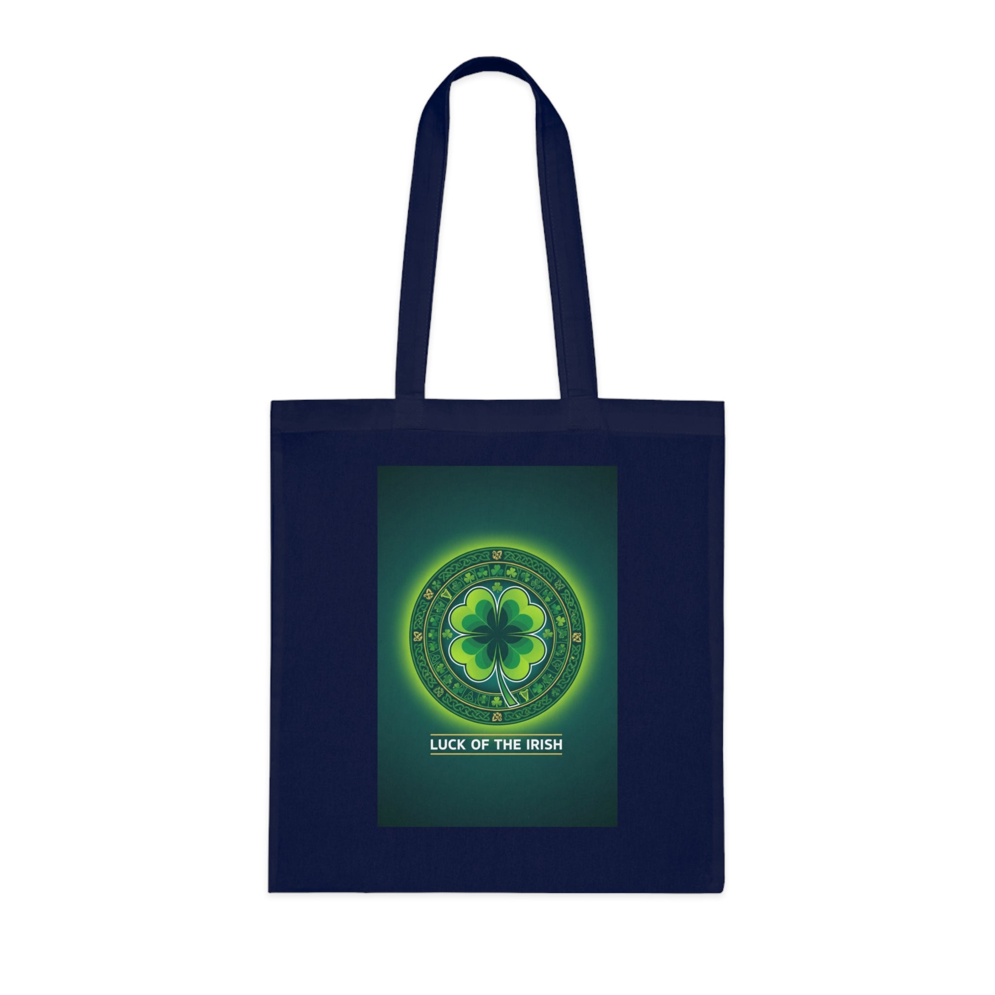 Luck of the Irish Cotton Tote — Shamrock St. Patrick’s Day Market Bag